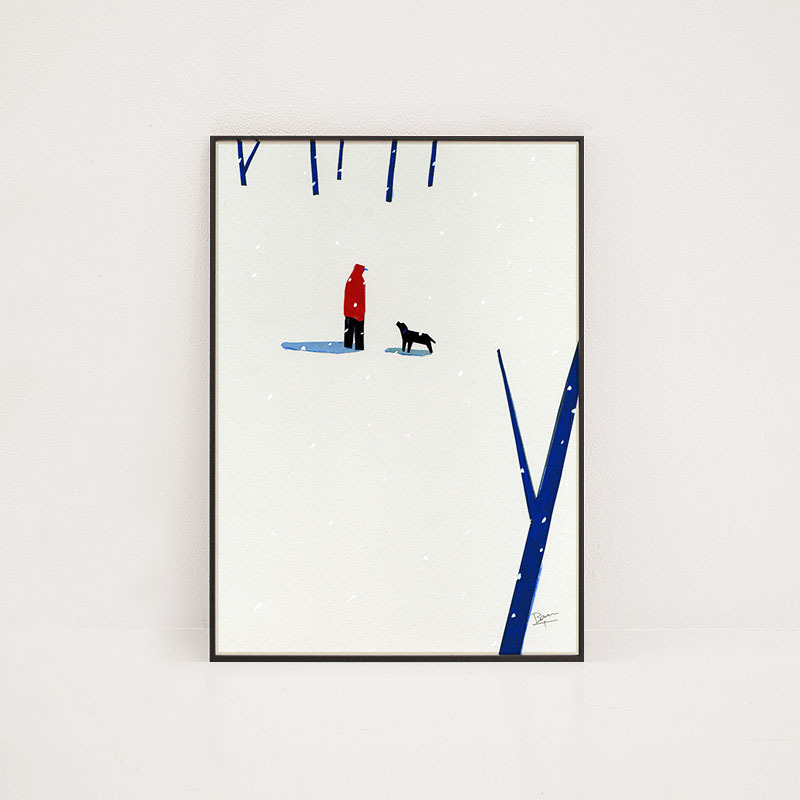 Poster B2 Snow Fun 坂内拓 Taku Bannai Poster B2 Snow Fun 坂内拓 Taku Bannai