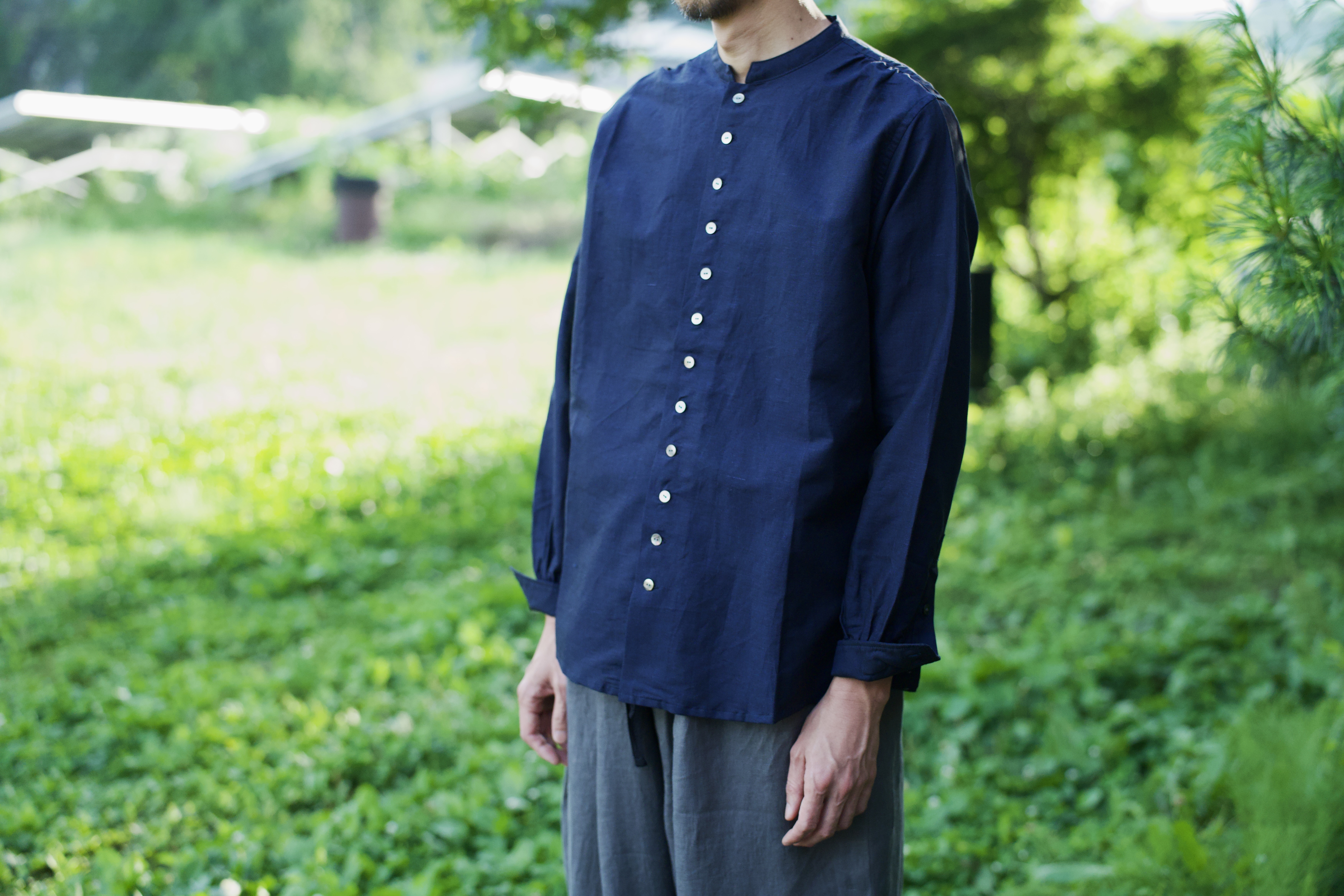 Paljon Shirt II : パルヨンシャツ II  unisex<navy>