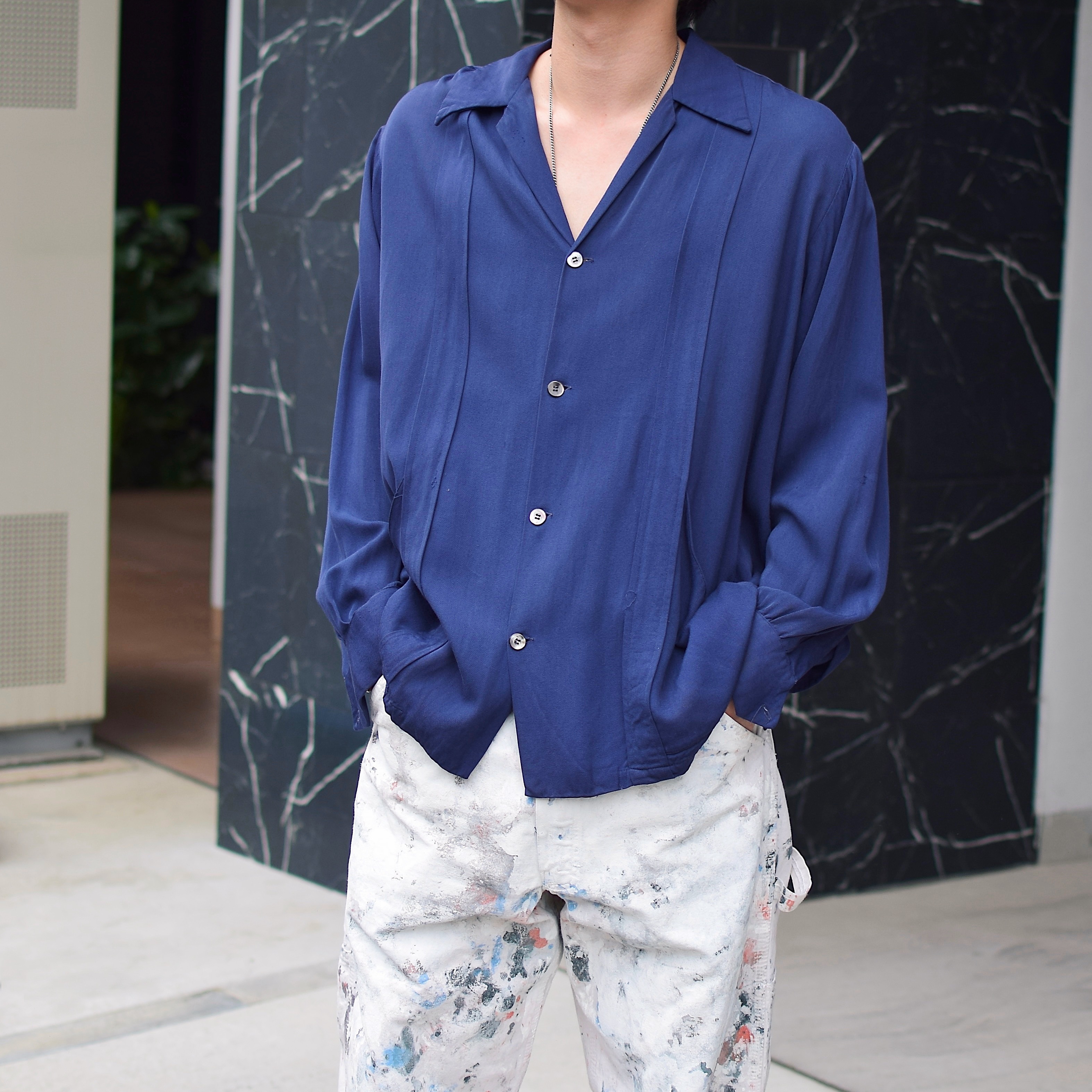 Vintage 50's【THE Bragilian JACKET by gilman】Rayon Gabardine Tailored Shirt Jacket の画像 3