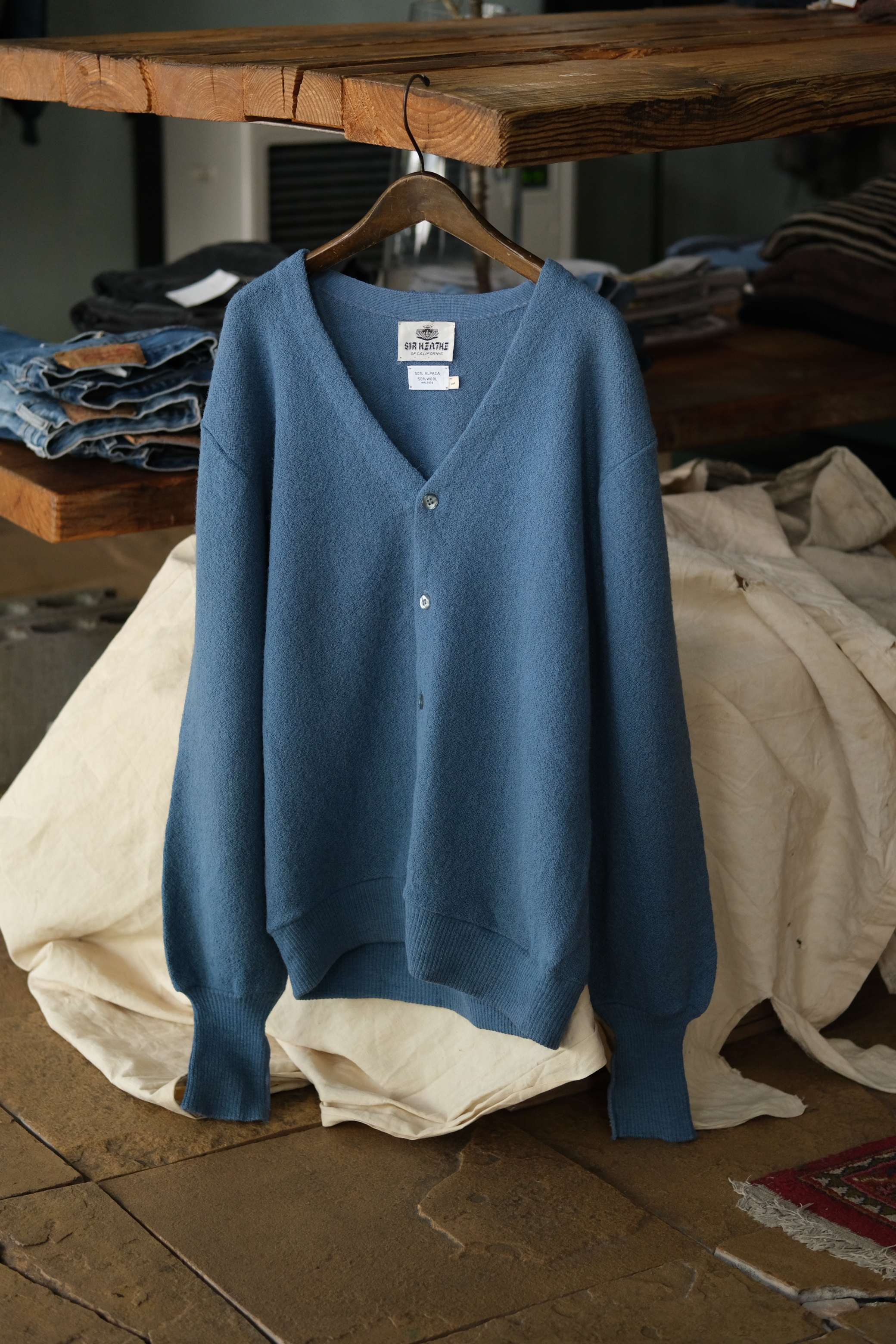 Utah/60-70’s “SIR HERTHE” alpaca knit cardigan