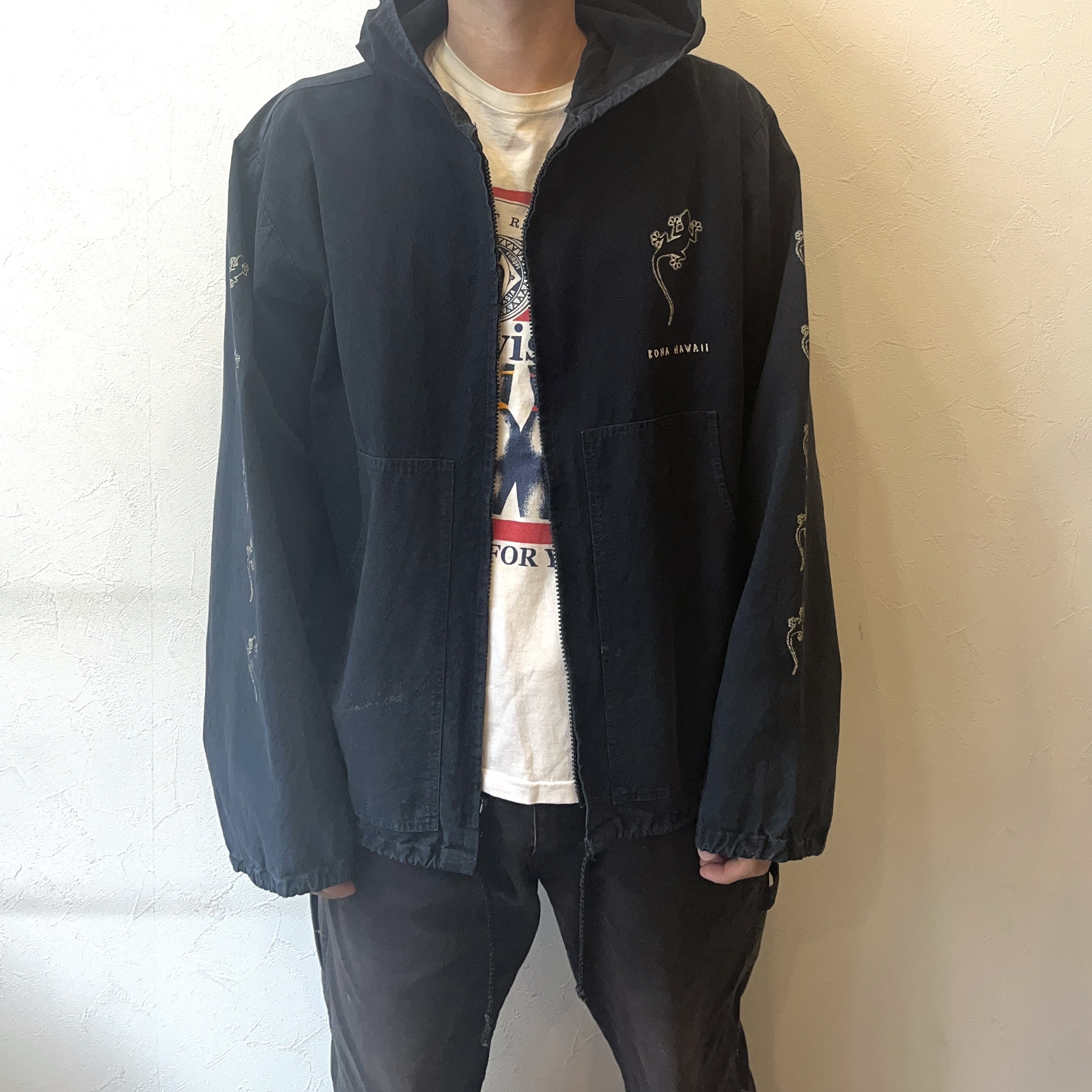 Vintage 90's【YACHTCLUB】"Lizard" Zip-up Hoodie の画像 3