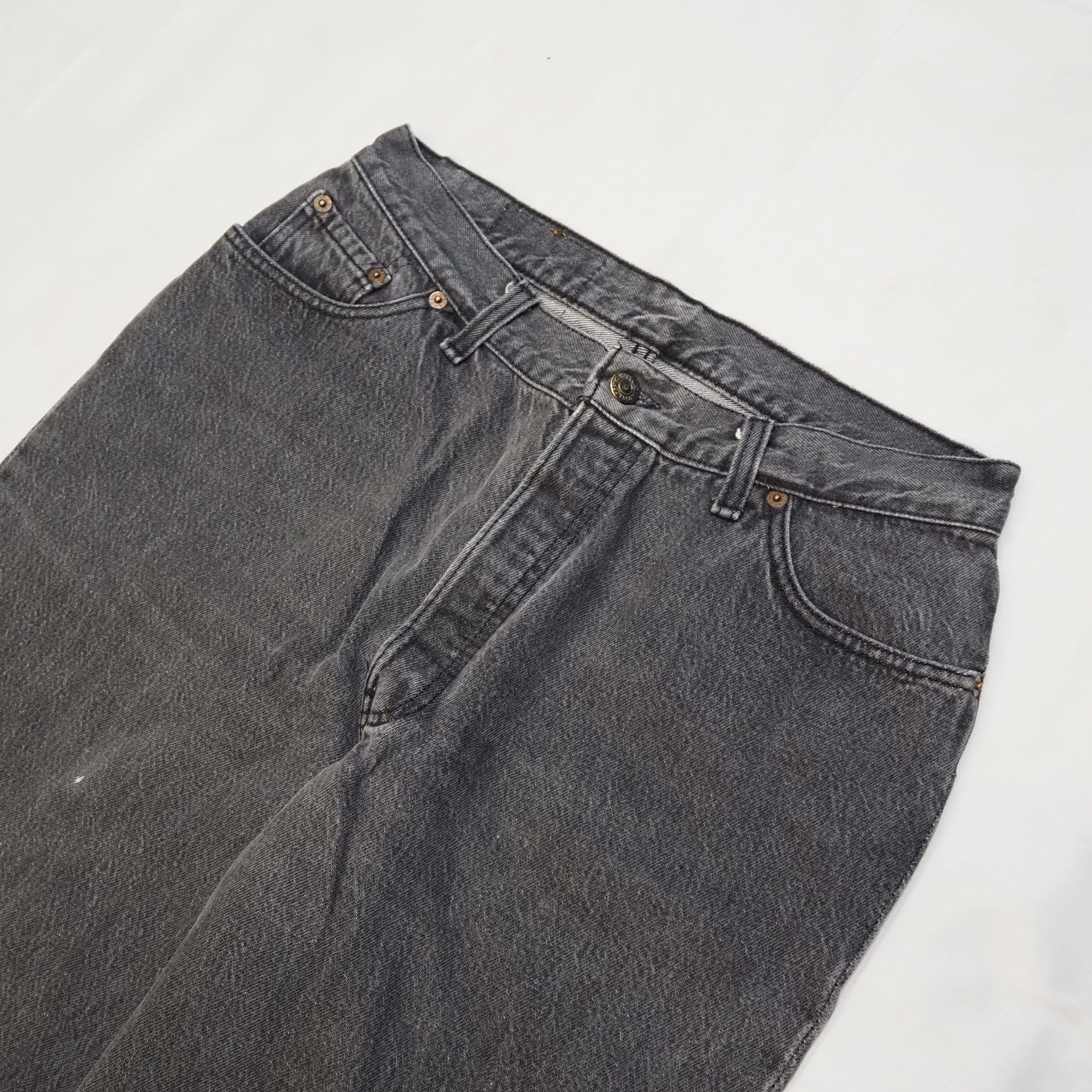 80’s Levi’s 501-6158 Black Denim 先染め 31×30 の画像 2