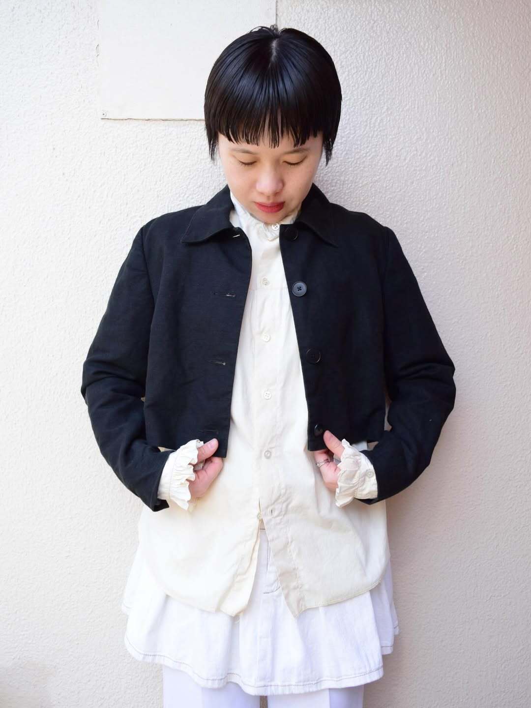 Linen short jacket