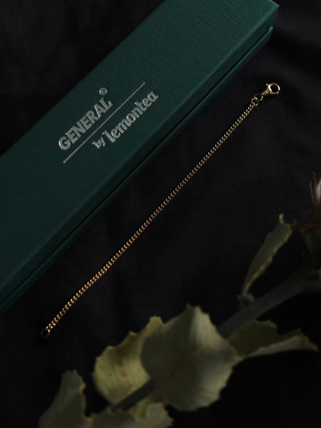 Utah/”GENERAL” 24K gold coating chain bracelet