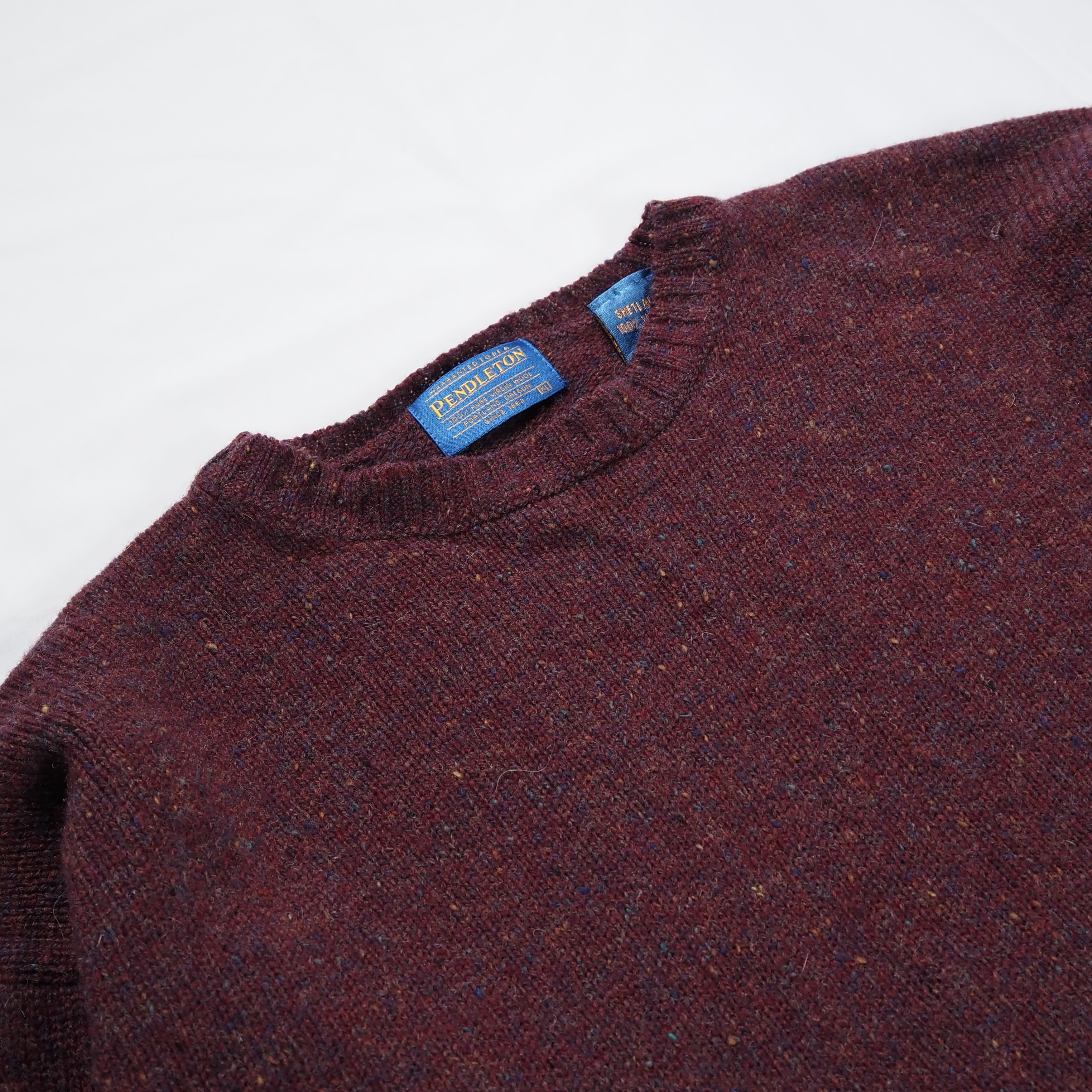 Pendleton ウールニット バーガンディ XL の画像 3