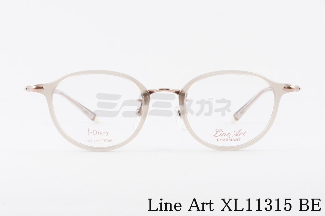 Line Art クリア メガネ Solo XL11315 GN ボストン コンビネーション