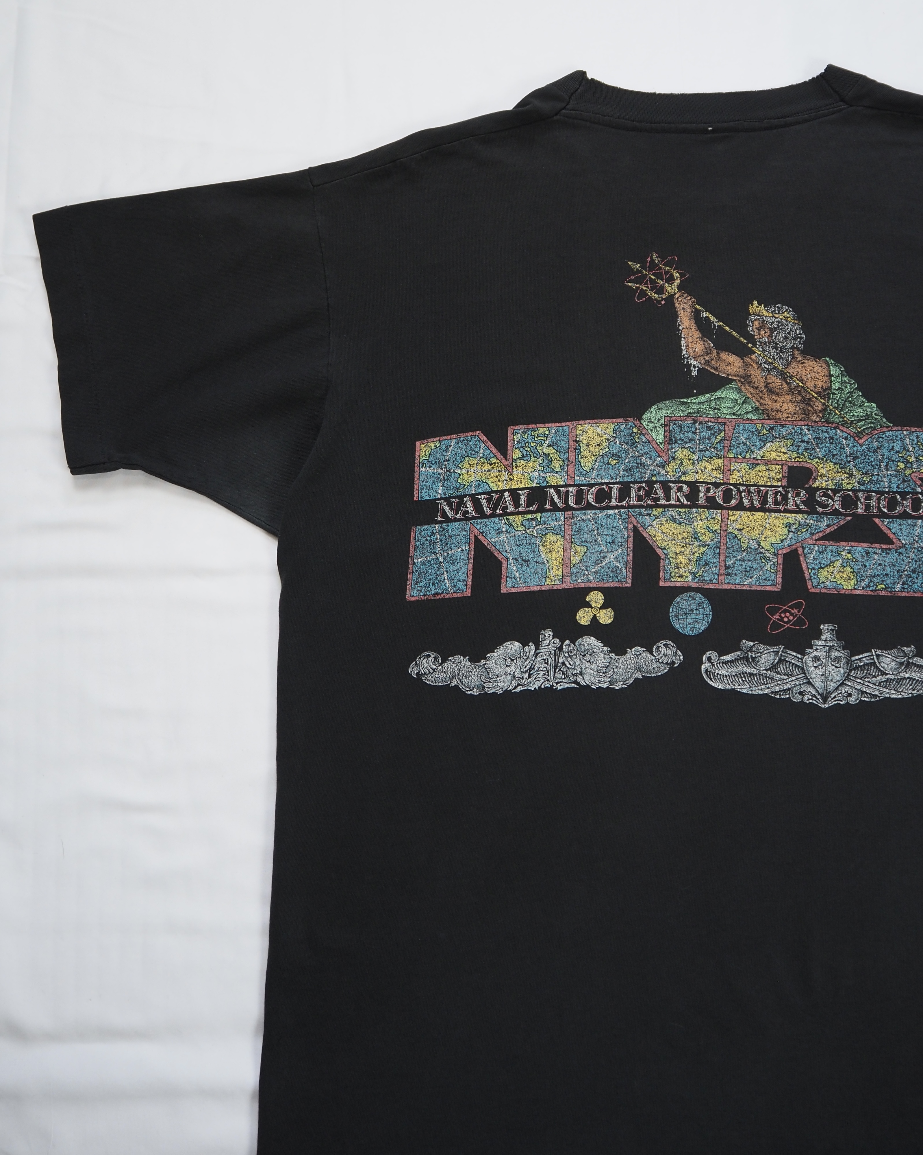 【5/6(水) 20:00入荷】90’s 原子力訓練学校Tシャツ ブラックフェード の画像 2