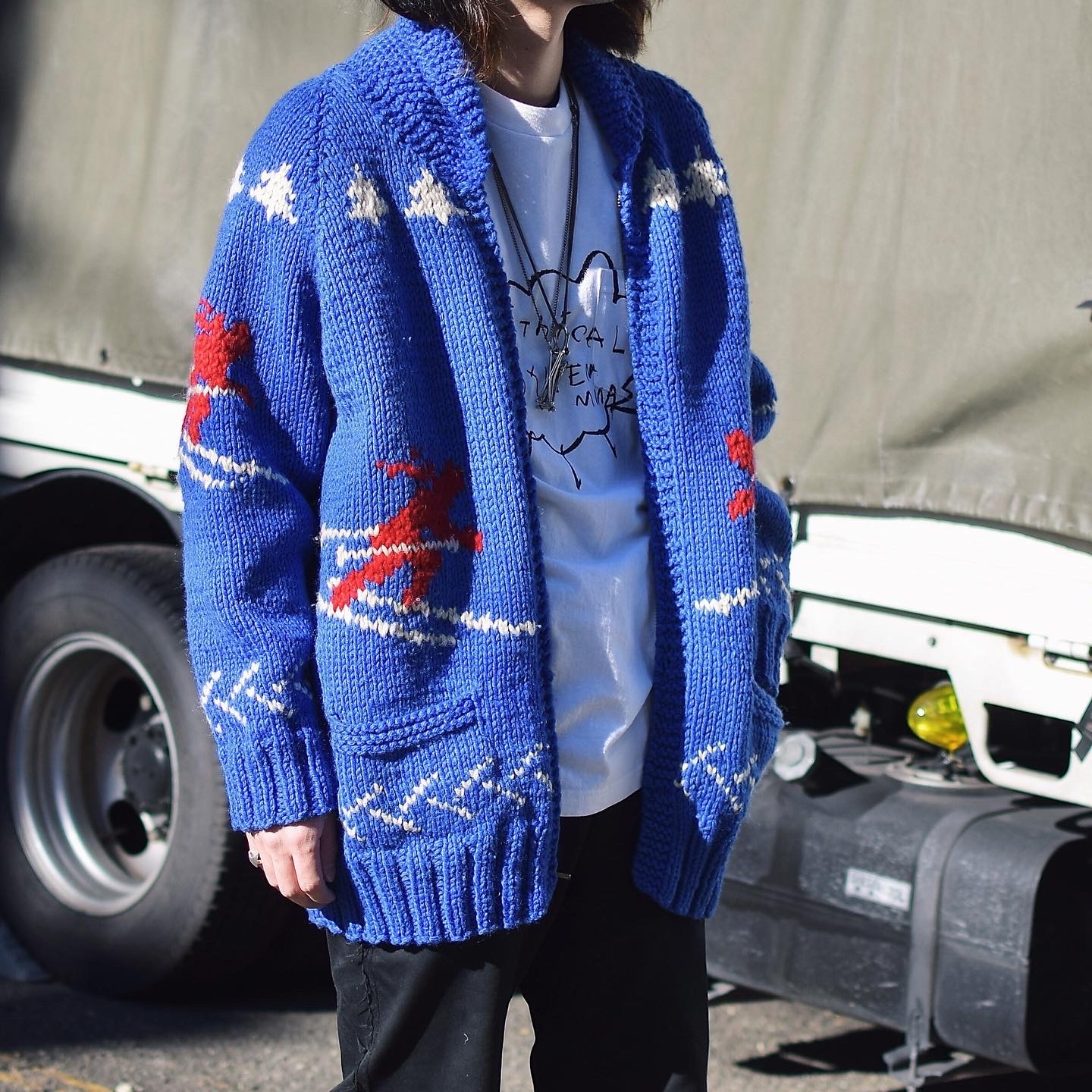 Vintage 60's "Ski" Cowichan Sweater の画像 3