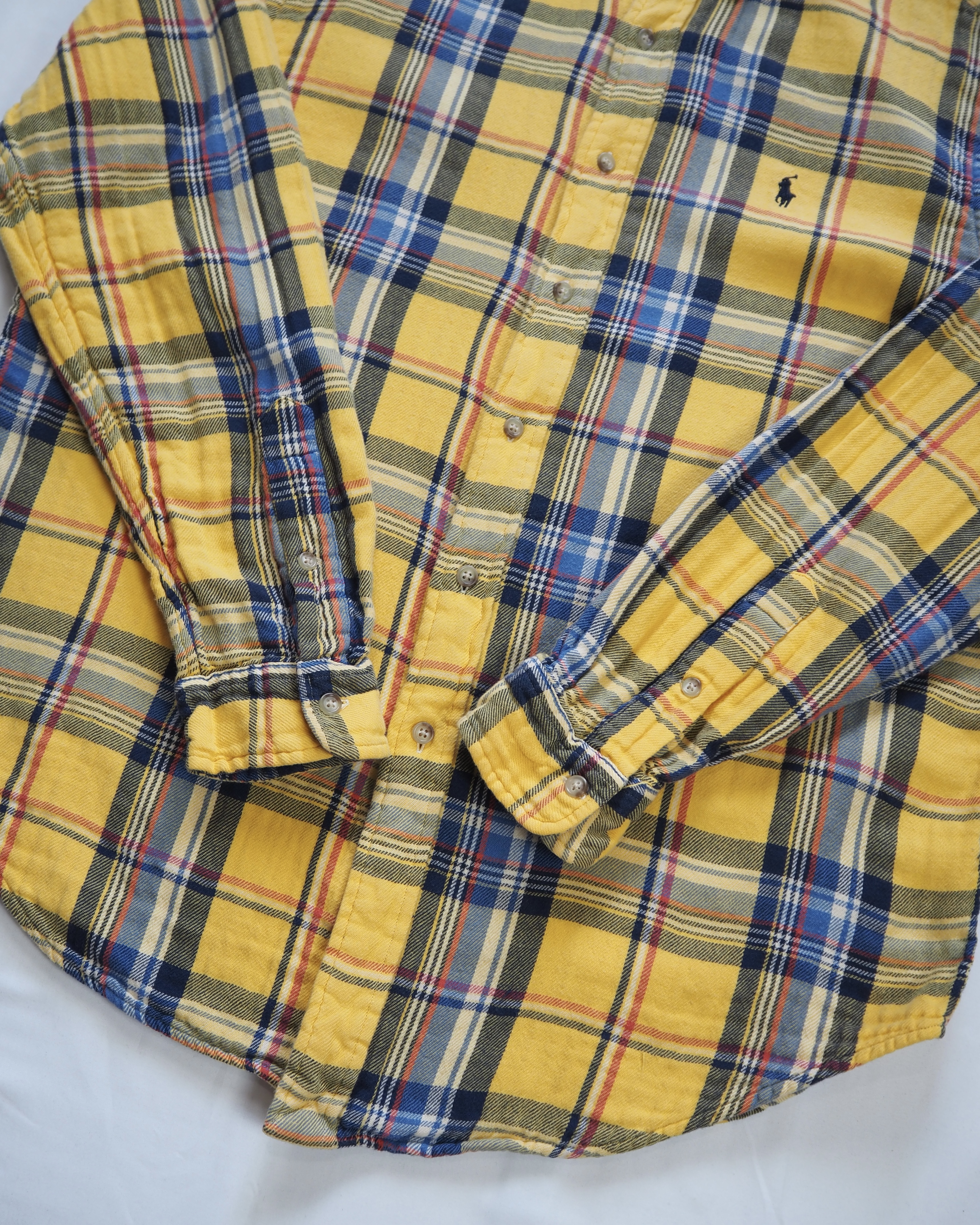 90’s Ralph Lauren ヘヴィネル イエロー Lサイズ の画像 3