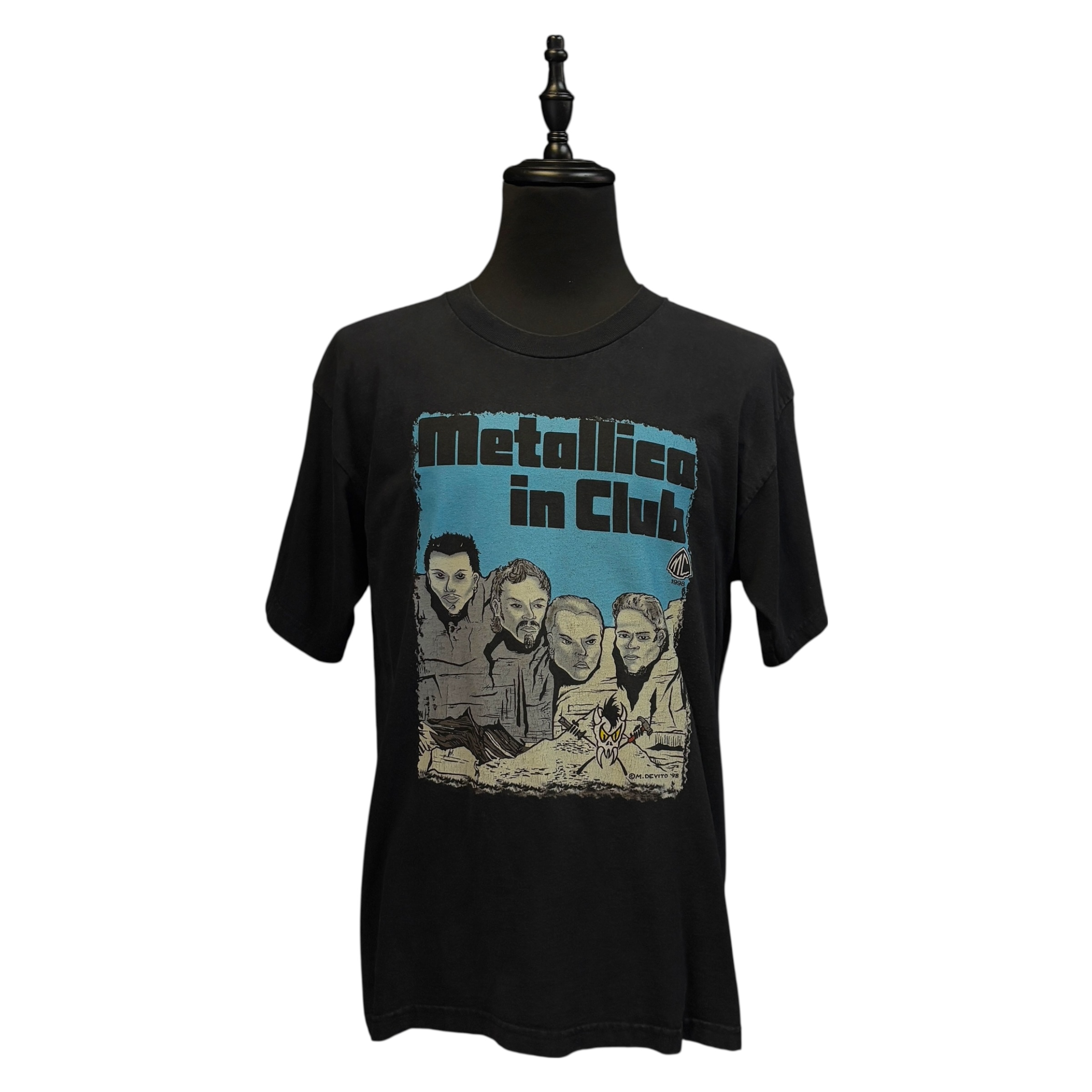 【METALLICA】メタリカクラブ METALLICA CLUB IN STUBBORN MEMBER メンバープリントTシャツ 90’s L