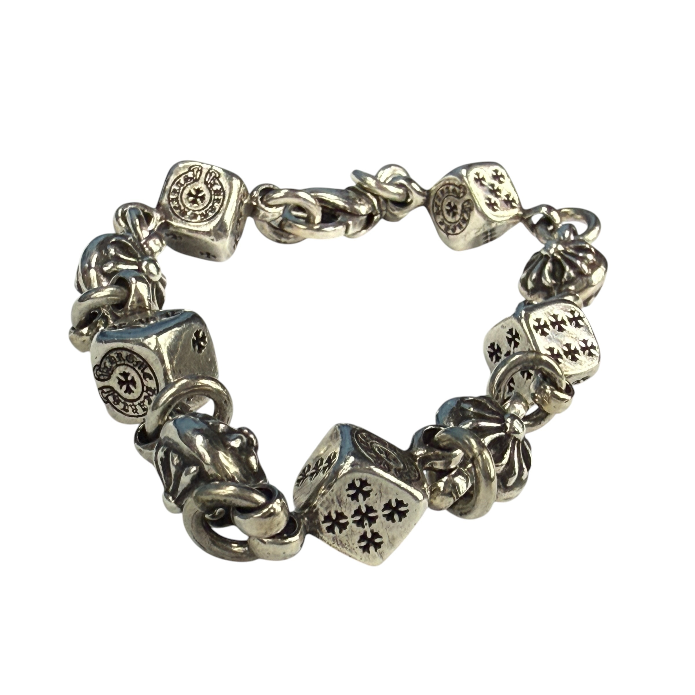 【CHROME HEARTS】クロムハーツ “ダイス＆クロスボール” ブレスレット
