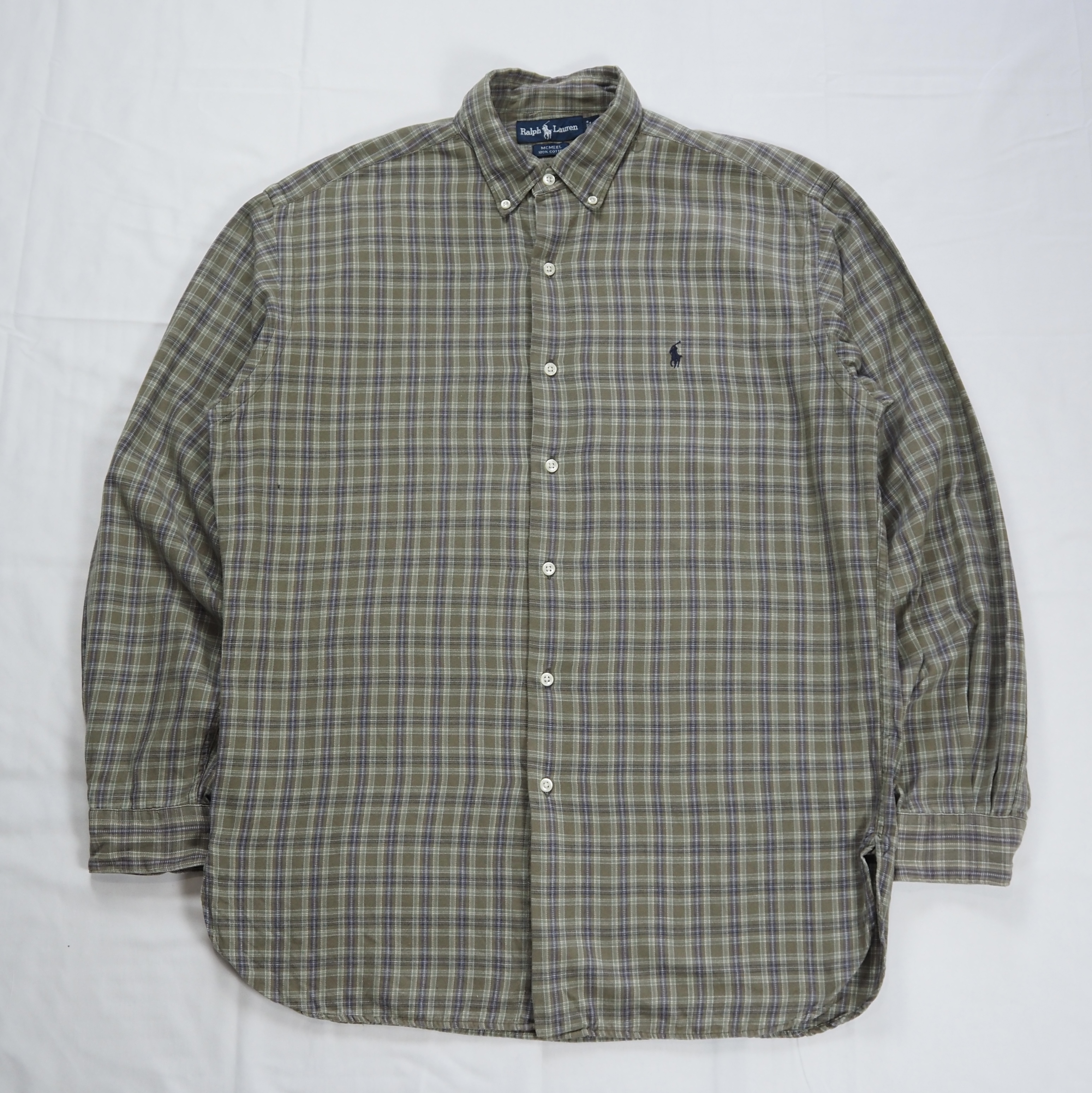 90’s Ralph Lauren ライトフランネルシャツ Mサイズ