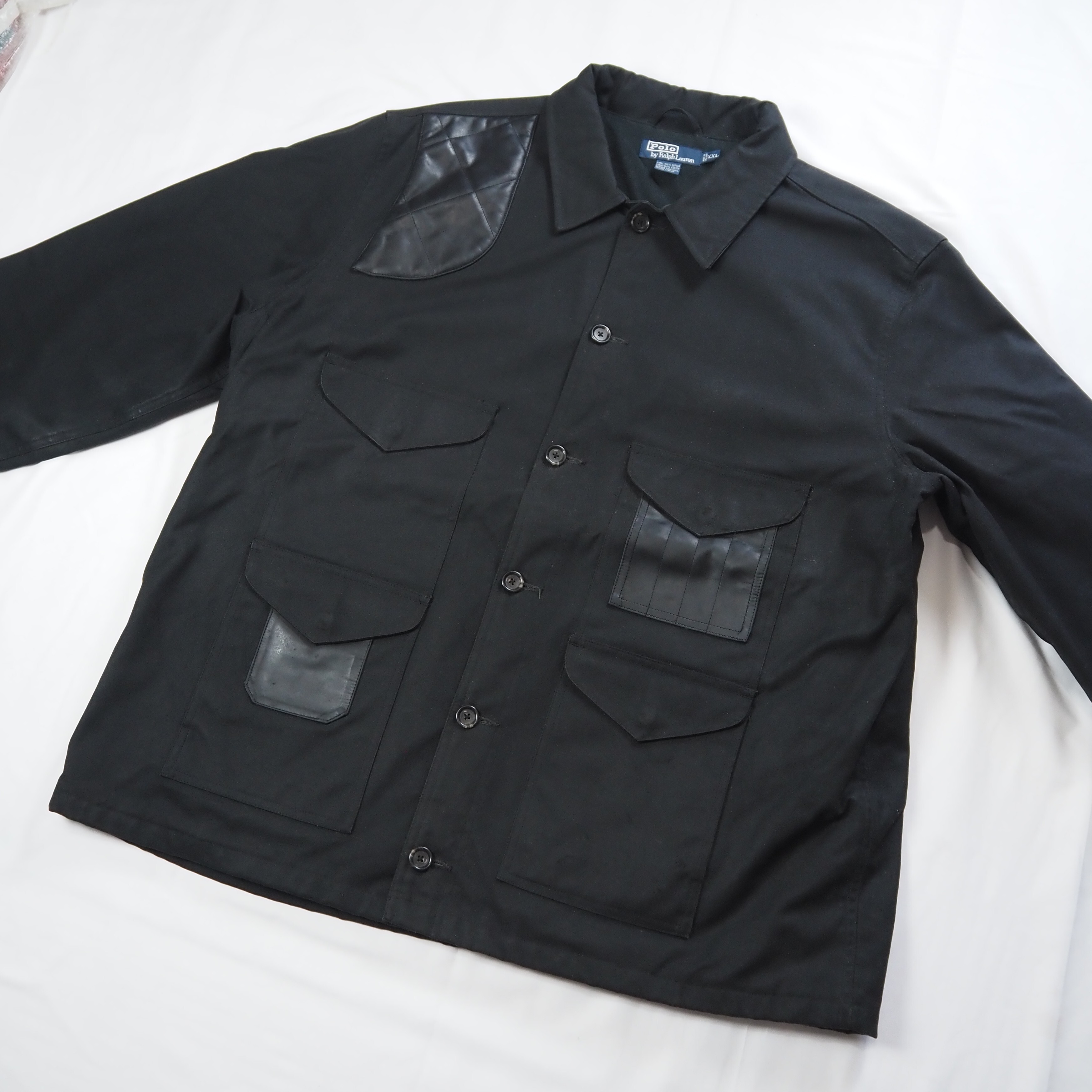 【9/23 20:00入荷】90's Ralph Lauren ハンティングジャケット ブラック の画像 4