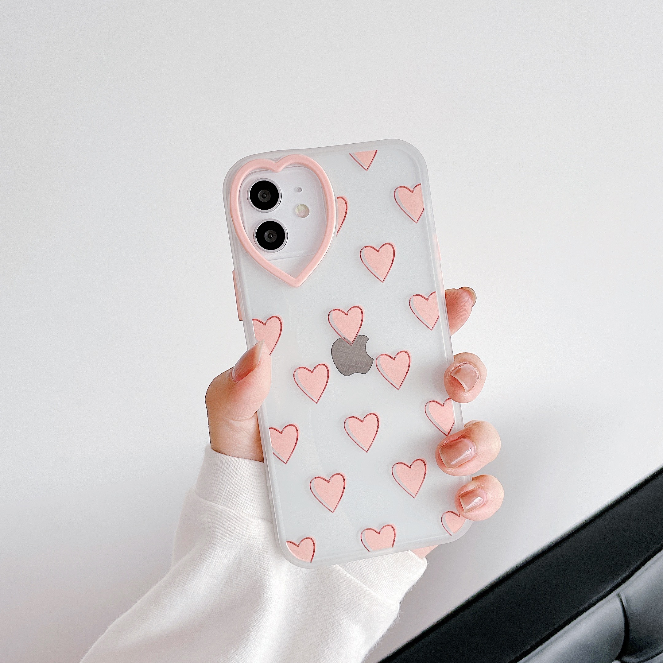 キャンディーカラー ミニハート クリア Iphoneケース ピンク ラベンダー Coco Rose Beauty ココ ローズ ビューティー