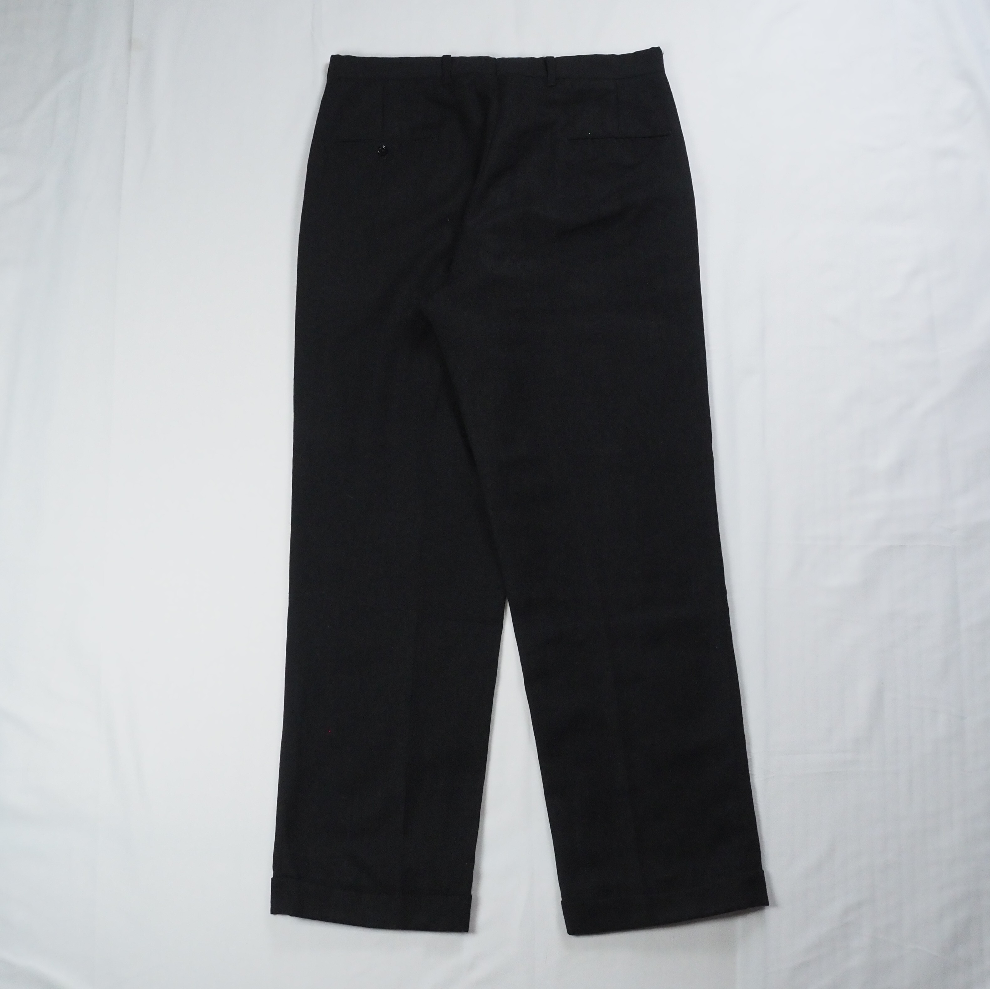 【9/23 20:00入荷】50's ウールスラックス ブラック アルミジップ の画像 10
