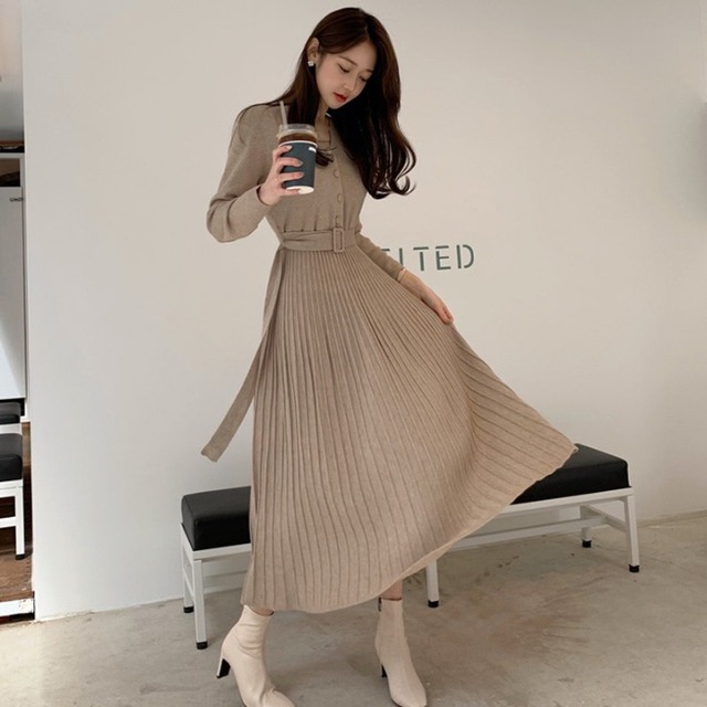 レディニットプリーツワンピc0500 Chery