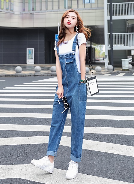カジュアルデニムサロペット オーバーオール Tシャツセット 無地 ベーシック 春夏 レディース 代 30代 アウトドア 旅行 通学 Dj Freak カジュアルデニムサロペット オーバーオール Tシャツセット 無地 ベーシック 春夏 レディース 代 30代 アウトドア 旅行 通学 Dj Freak