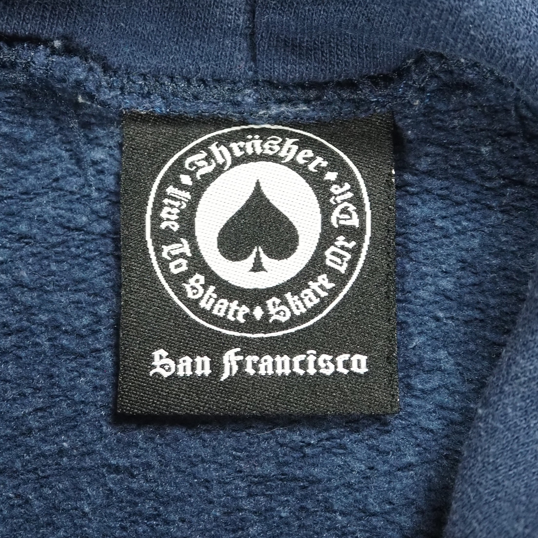 00's Thrasher フーディ ネイビー Lサイズ程度 の画像 11