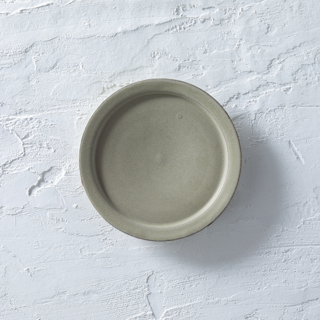 塚本友太／15cmリム皿 緑サムネイル画像