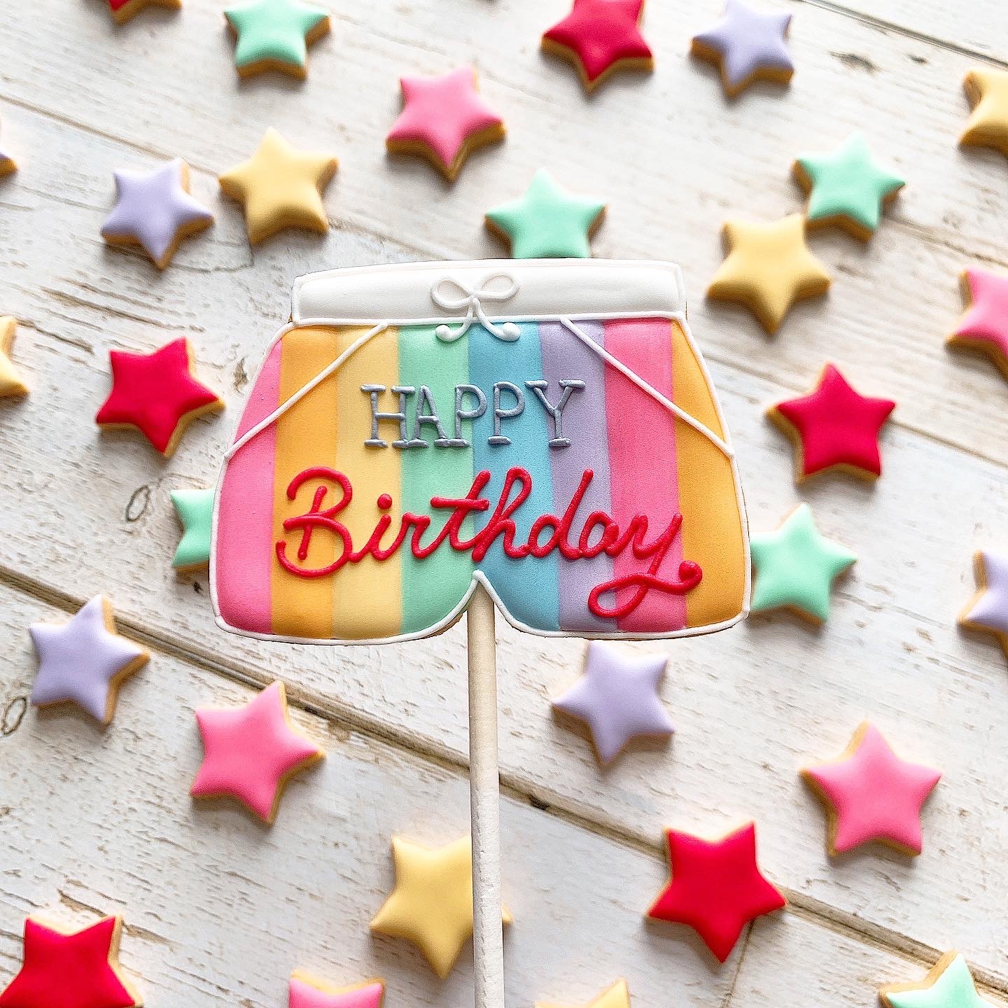 Happy Birthday 海水パンツ アイシングクッキー アイシングクッキー専門 Patisserie Blanc