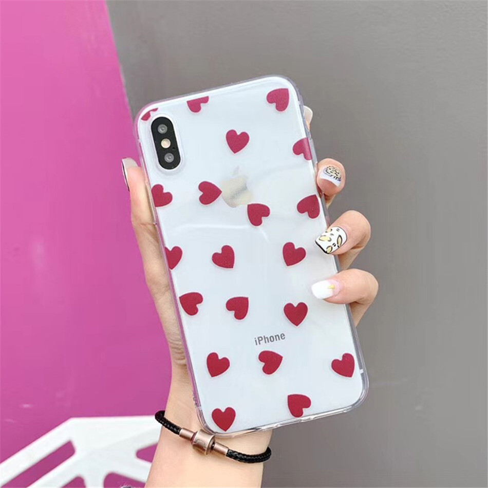 ハートドット柄 透明 クリア Iphoneケース 2色 Yp Shop ハートドット柄 透明 クリア Iphoneケース 2色 Yp Shop