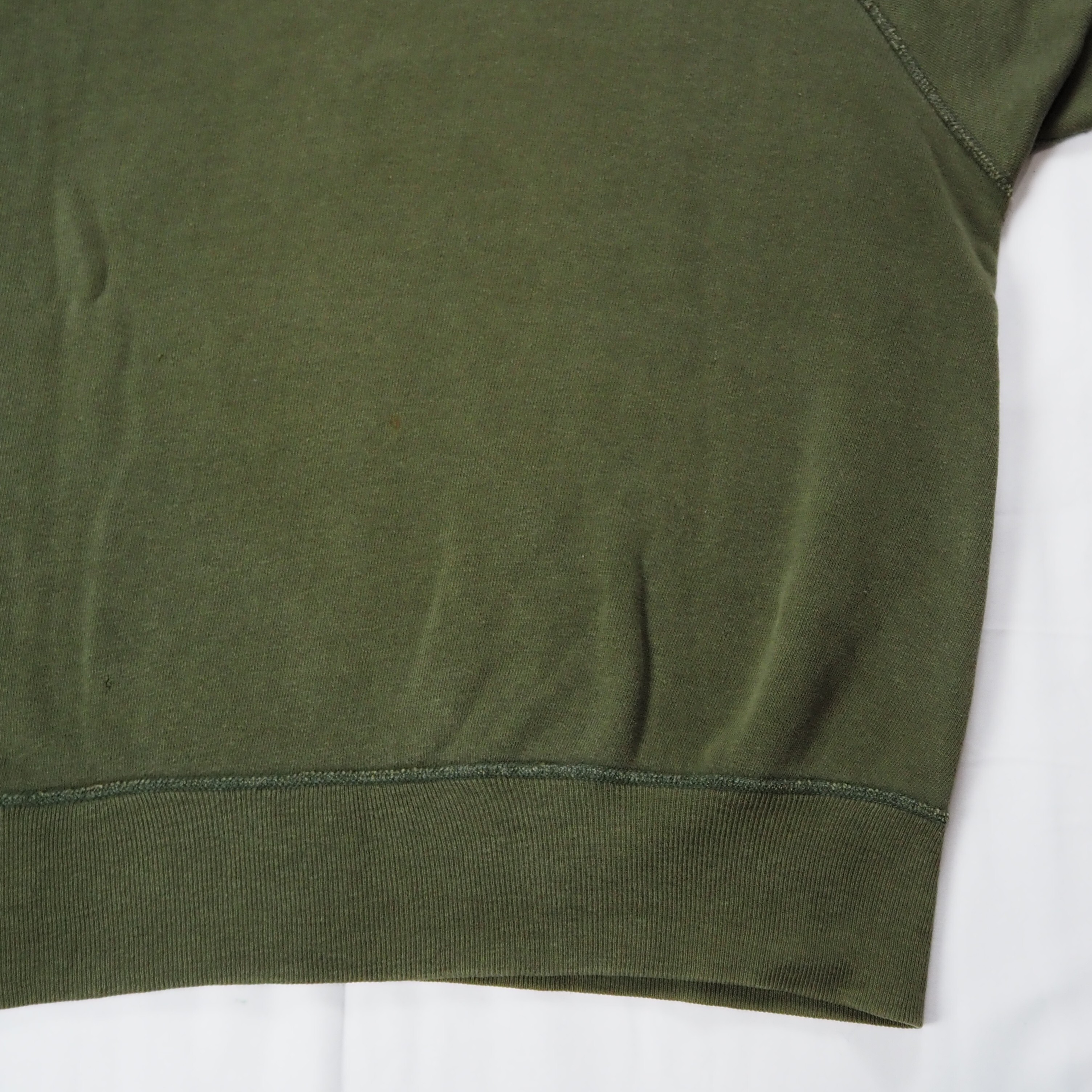 【9/23 20:00入荷】60's Champion カレッジスウェット オリーブグリーン Mサイズ の画像 17