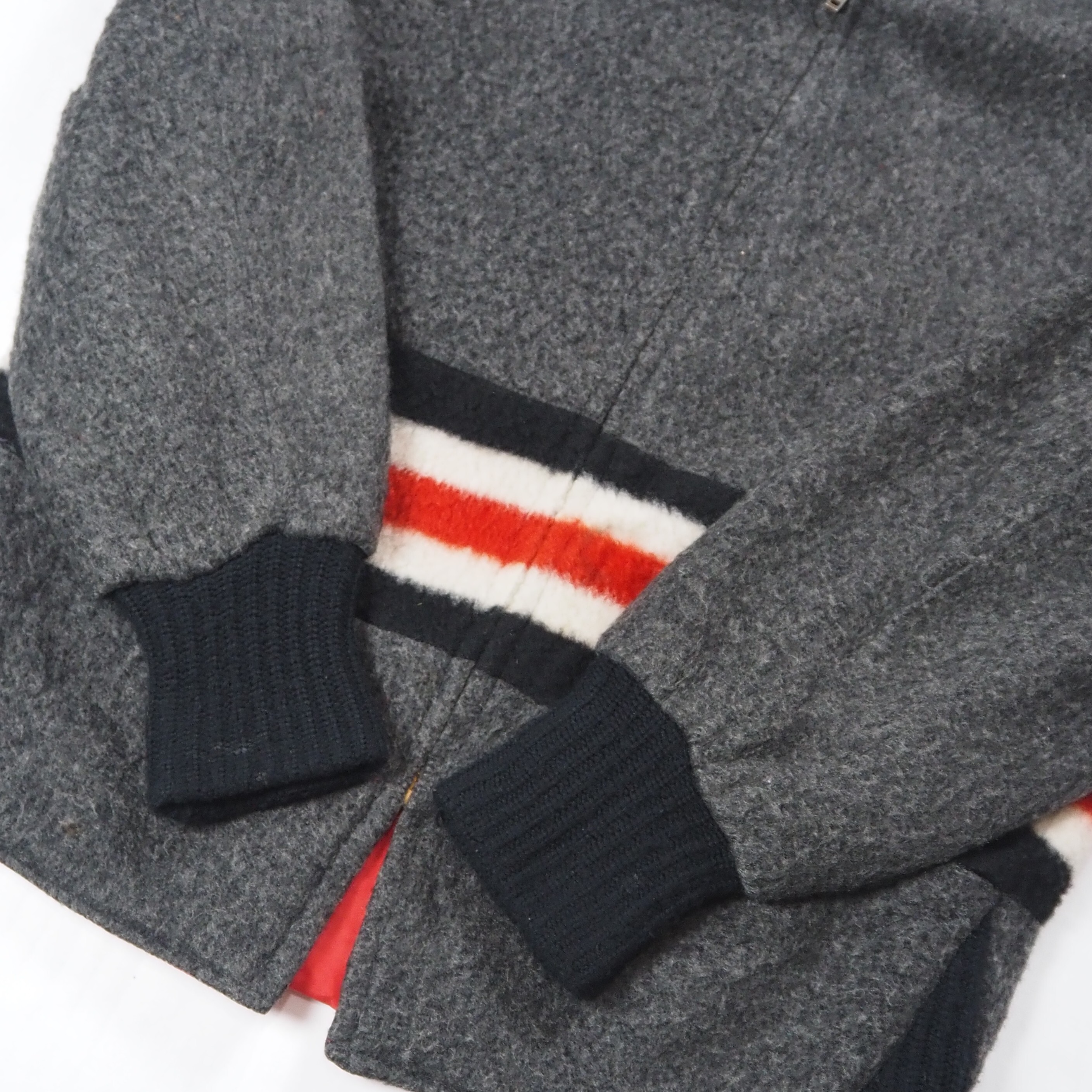 【9/23 20:00入荷】50's ファラオジャケット リバーシブル グレー×レッド の画像 10