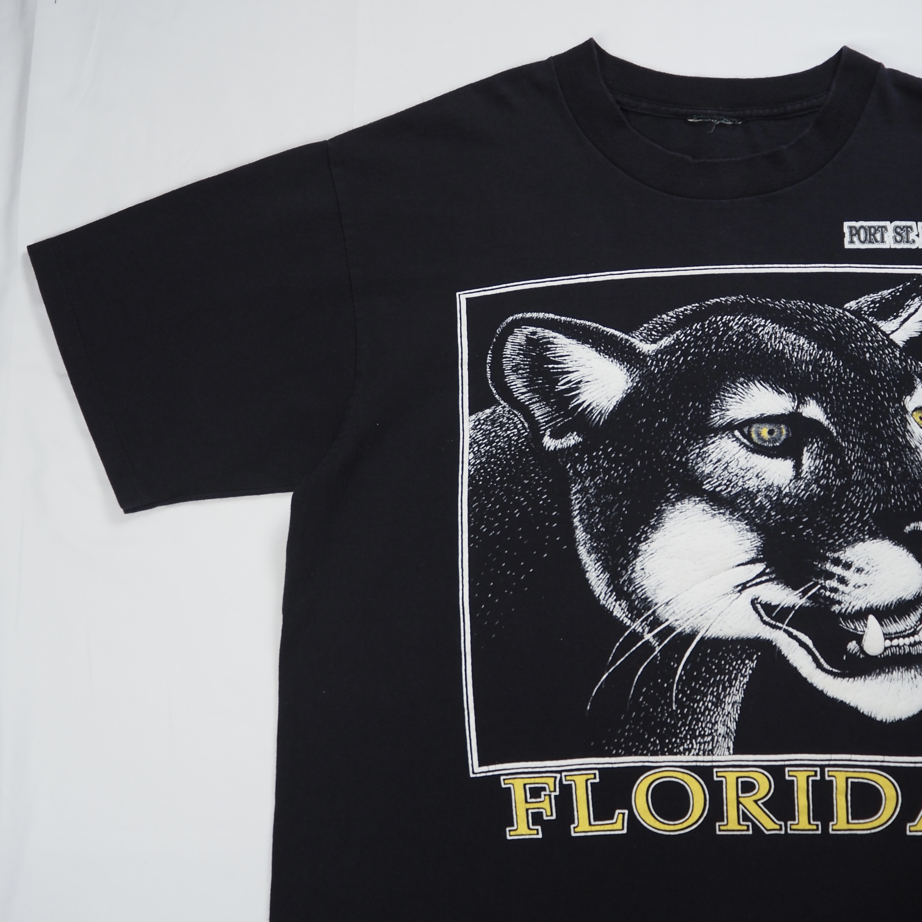 90’s ワイルドキャット Tシャツ ブラック Lサイズ程度 の画像 6