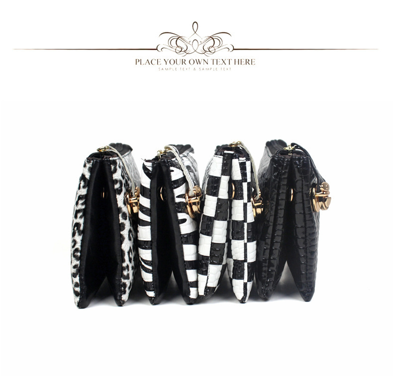 お財布ポシェット ショルダーバッグ クラッチバッグ ゼブラ柄 レディース レディースの海外トレンドファッション通販サイト Kahana