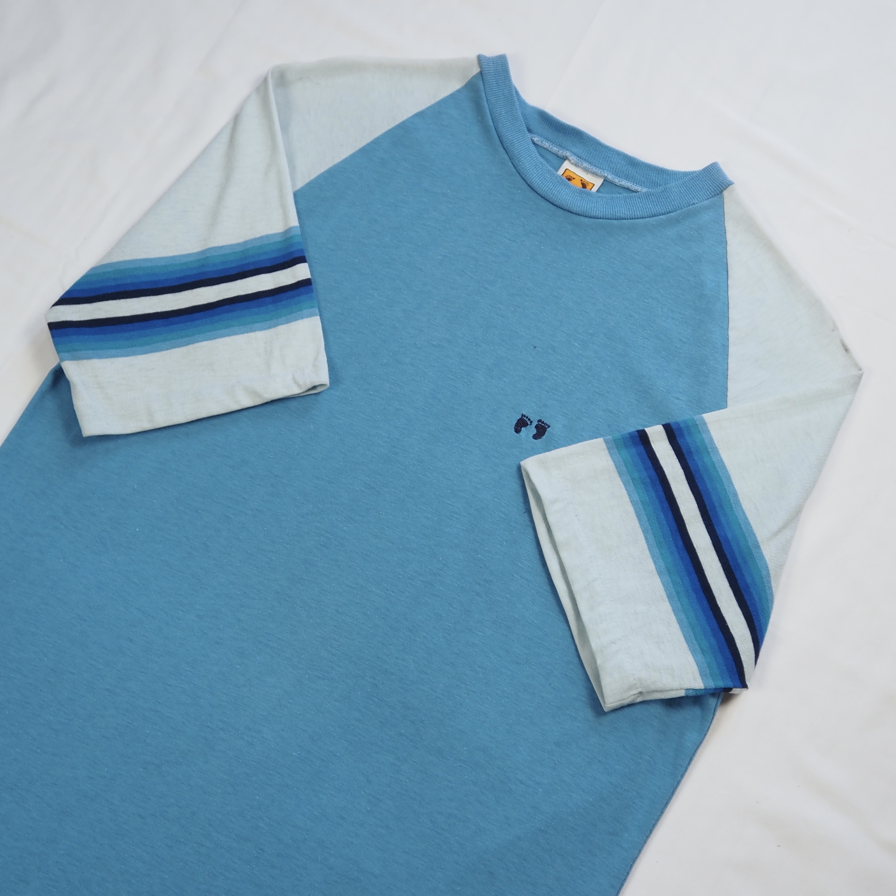 80’s Hang Ten Tシャツ ブルー Mサイズ の画像 3