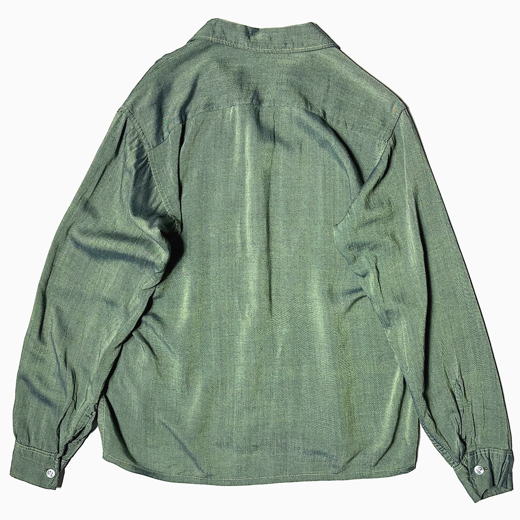 Vintage 60's【Somerset】Rayon Open Collar Shirt の画像 2