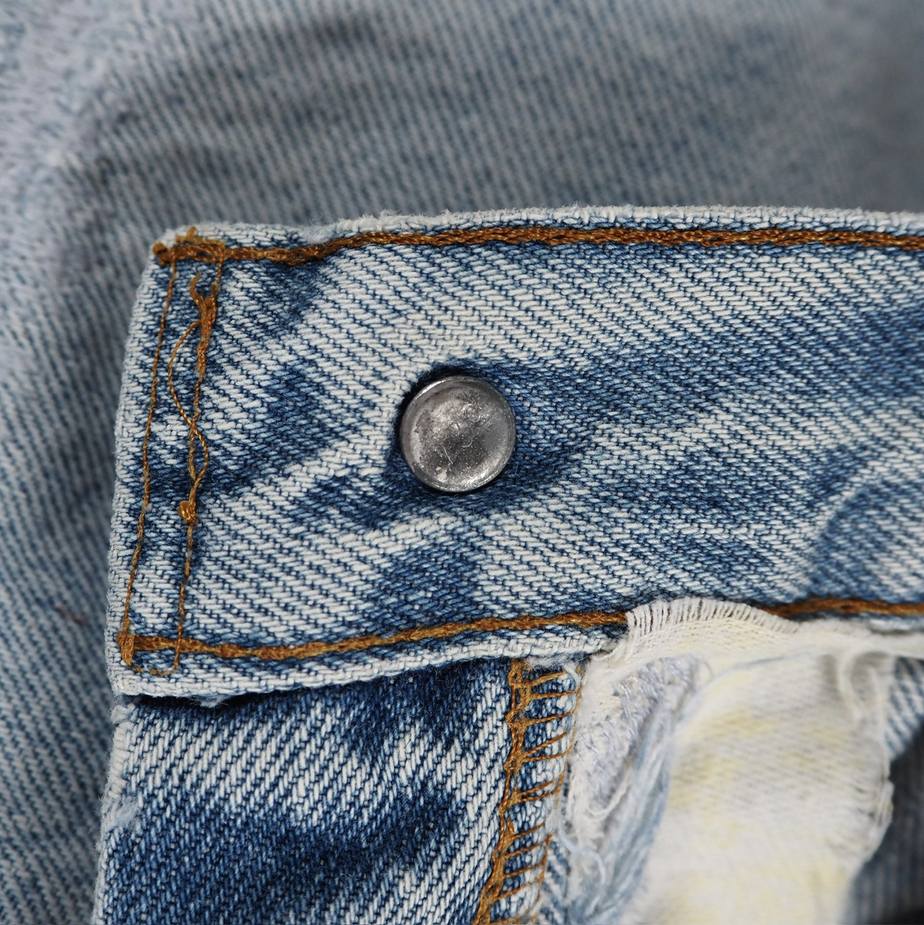 80’s Levi’s 501 赤耳 32×29程度 アイスブルー リペア の画像 10