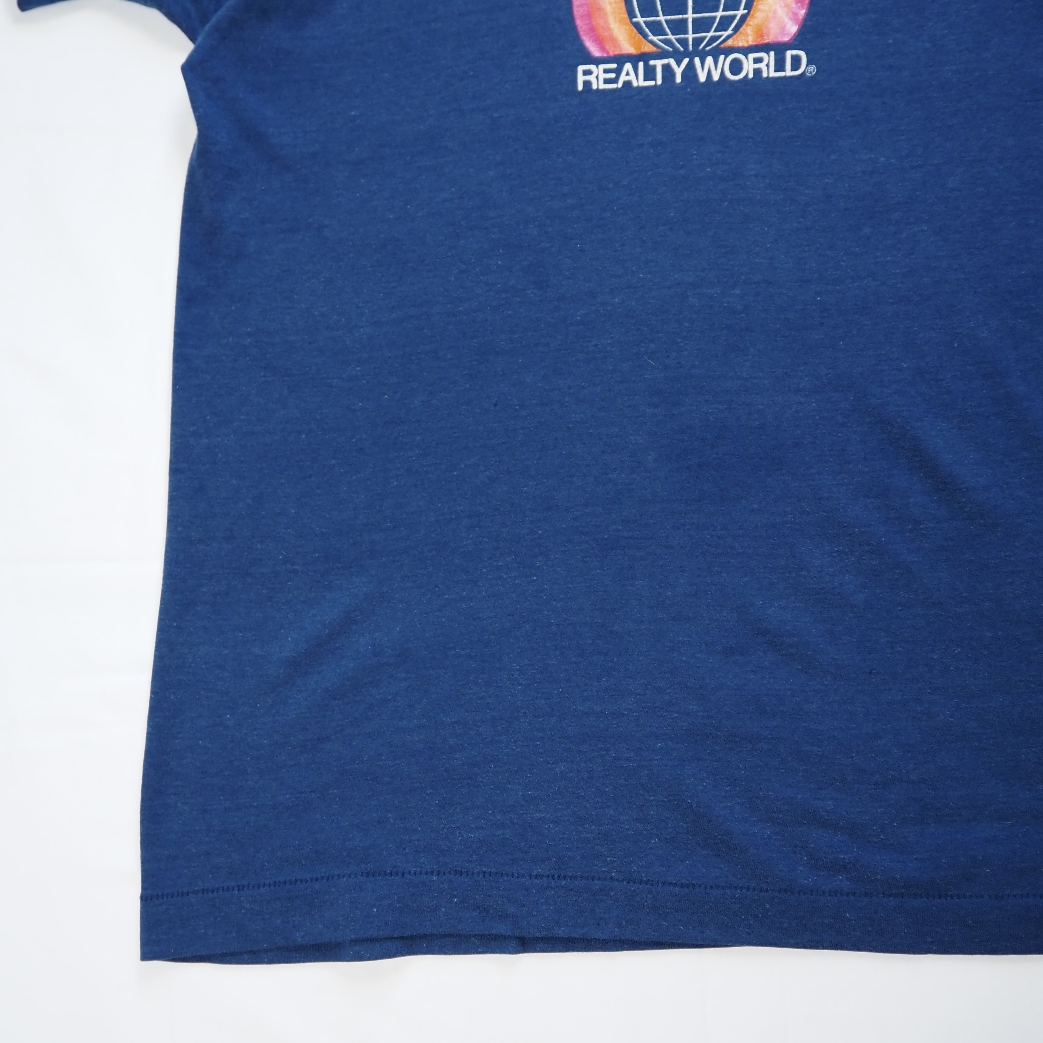 90’s プリントTシャツ ネイビー Mサイズ程度 シングルステッチ の画像 4