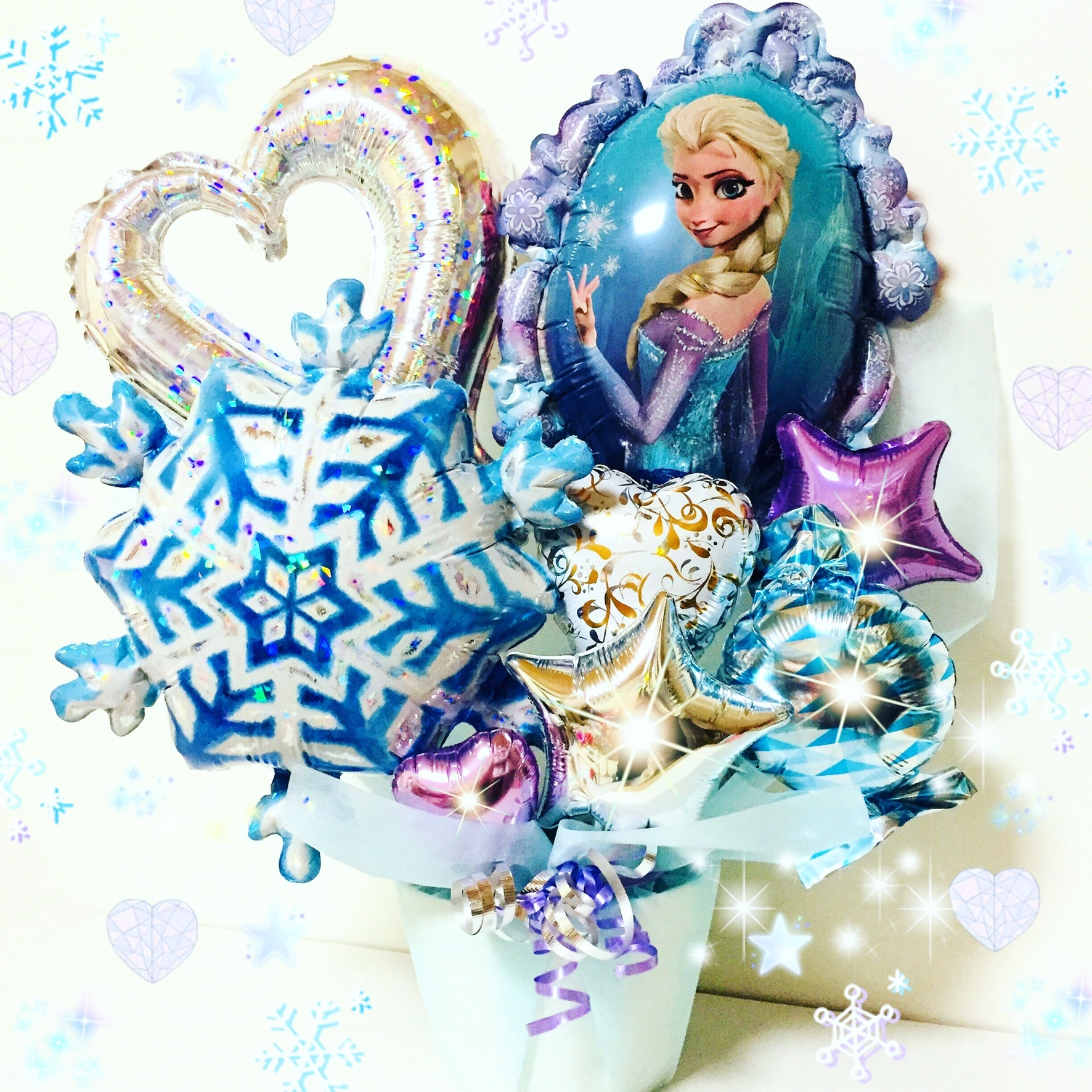 プリンセスシリーズ アナ雪 エルサ バルーンギフト M Zballoon エムズバルーン プリンセスシリーズ アナ雪 エルサ バルーンギフト M Zballoon エムズバルーン
