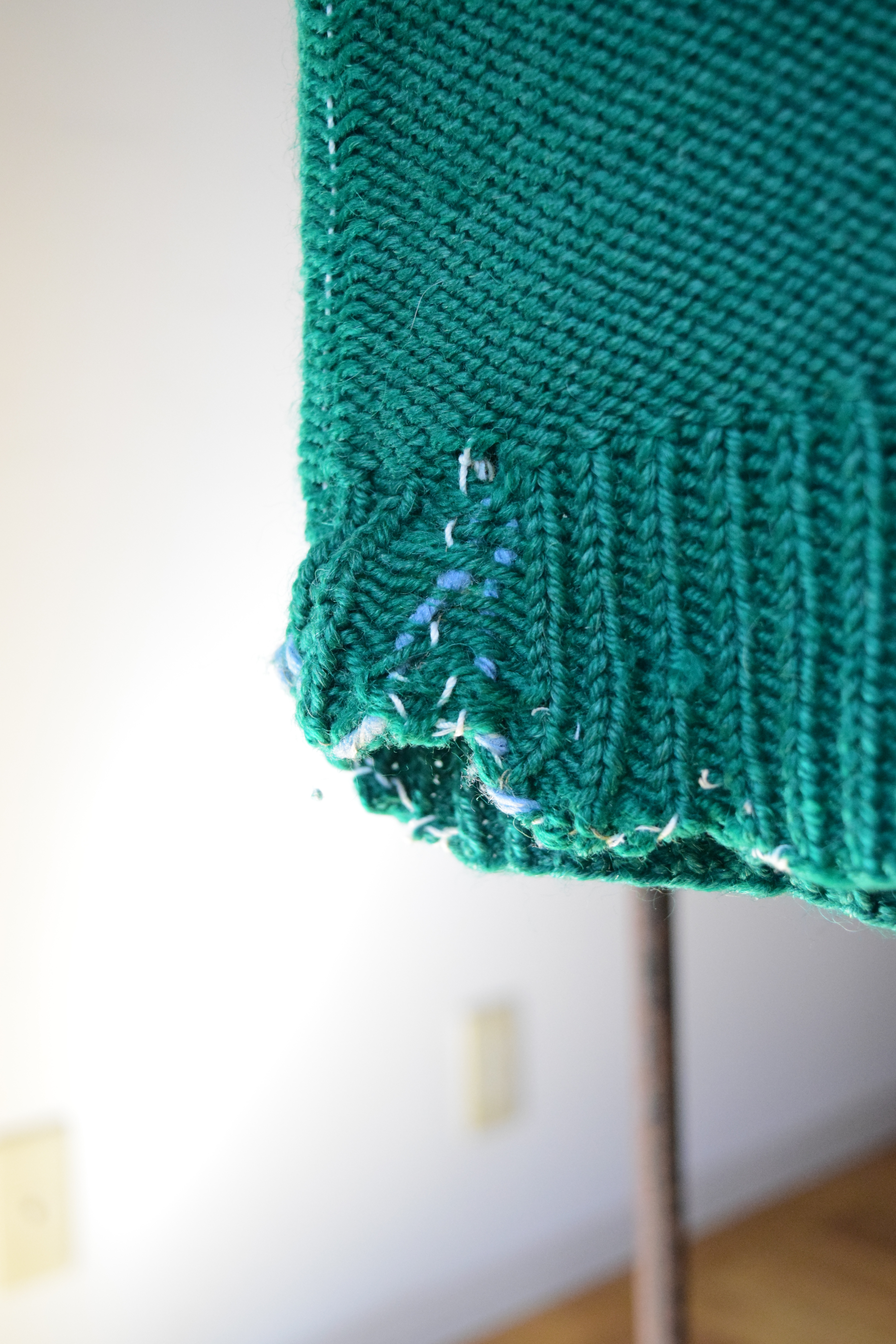 Vintage hand knit vest の画像 4