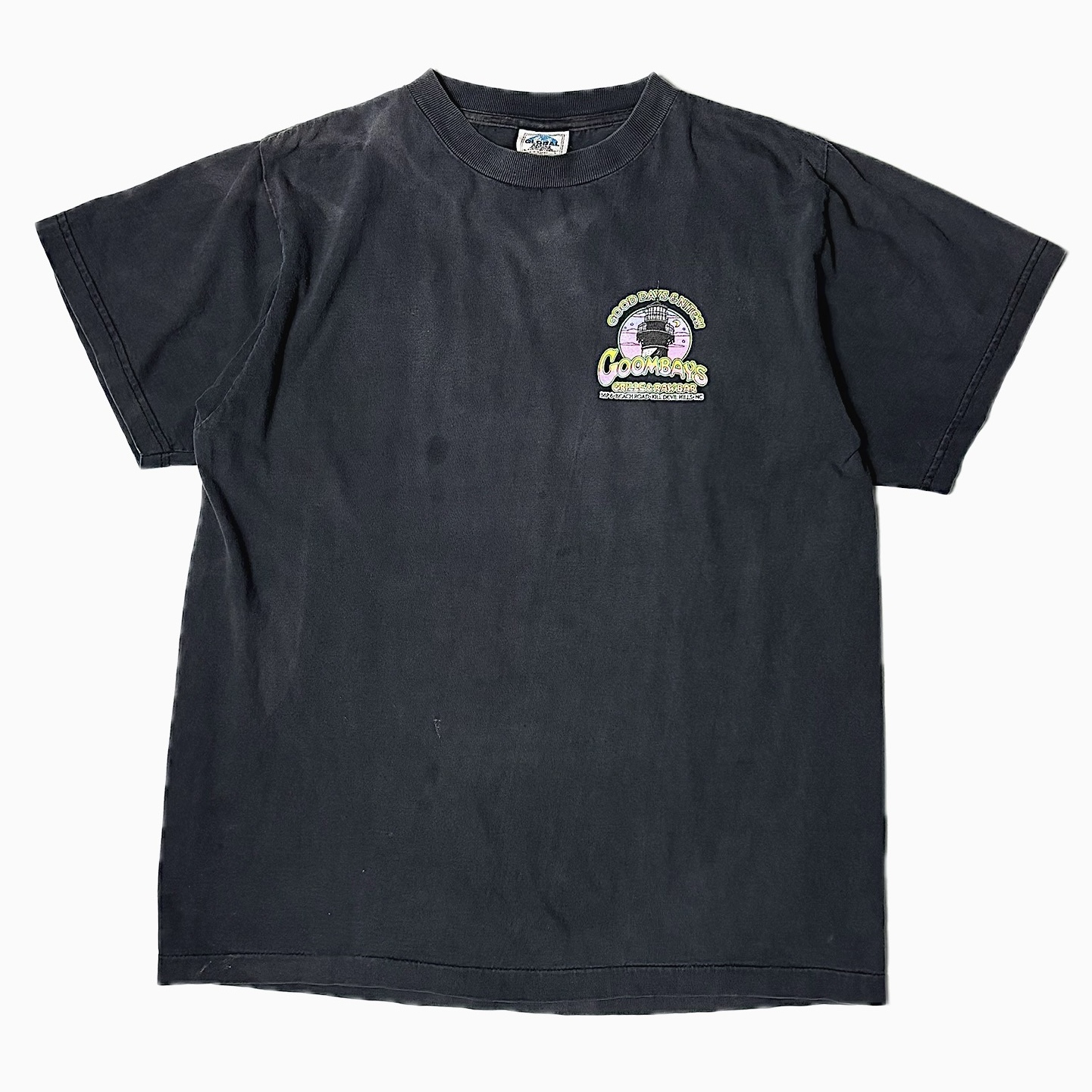Vintage 90's【GLOBAL BASICS】"GOOMBAYS" Grunge T-shirt の画像 2