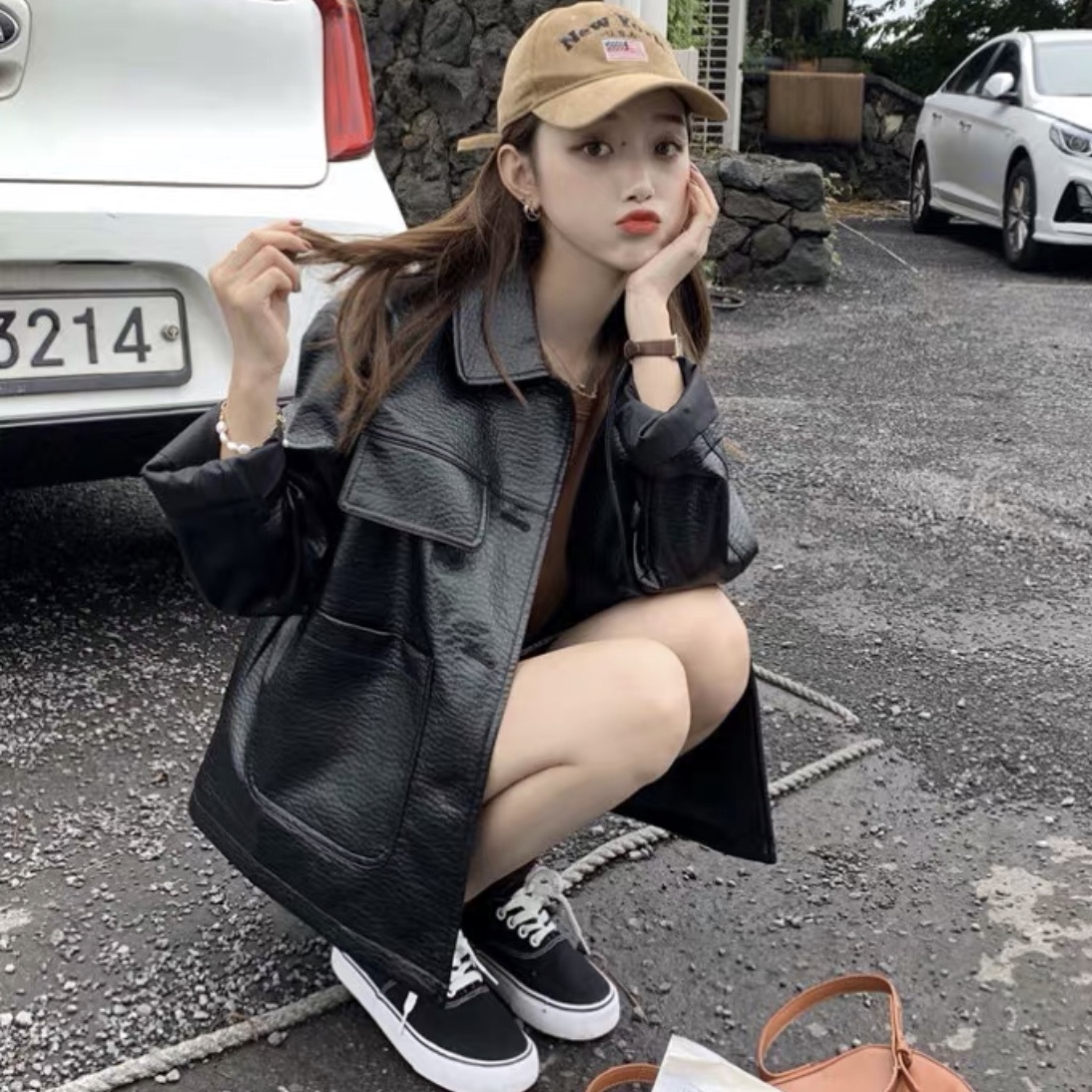 日本未入荷 入手困難 韓国 ファッション レディース アウター ブルゾン 春 夏 秋 新作 カジュアル Naloi029 タイト目 ライダース風 スタッズ ワイルド シンプ 高知インター店 Btygravelmart Ca