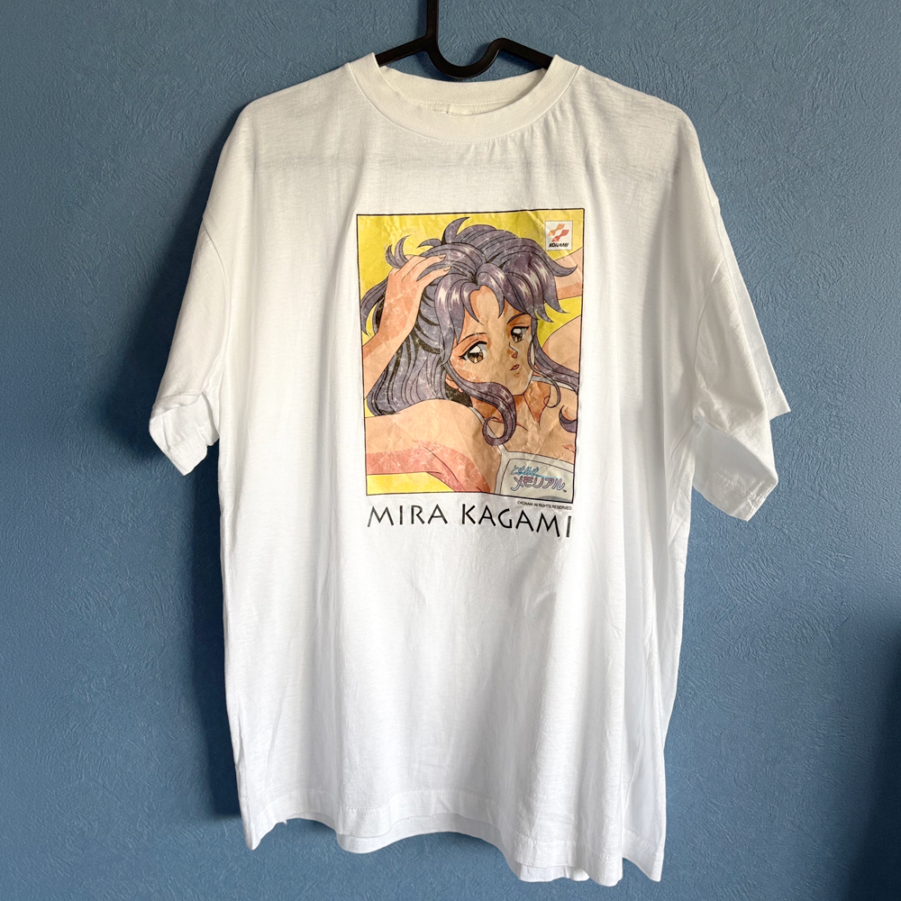 KONAMI ときめきメモリアル ときめきコレクション 鏡魅羅【古着/Tシャツ/希少品/90's】