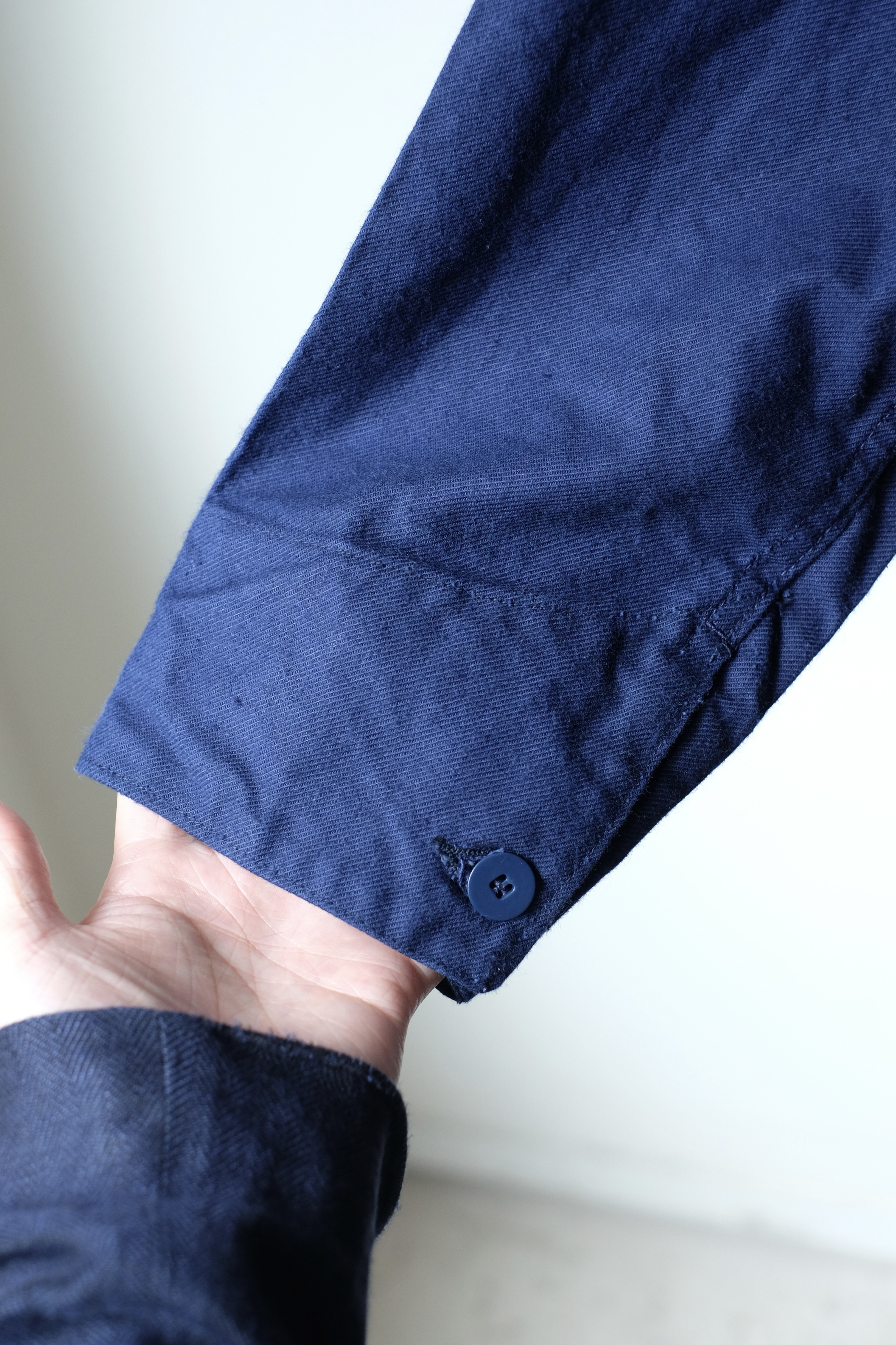 50s Swedish military pullover work shirt “one wash” の画像 6