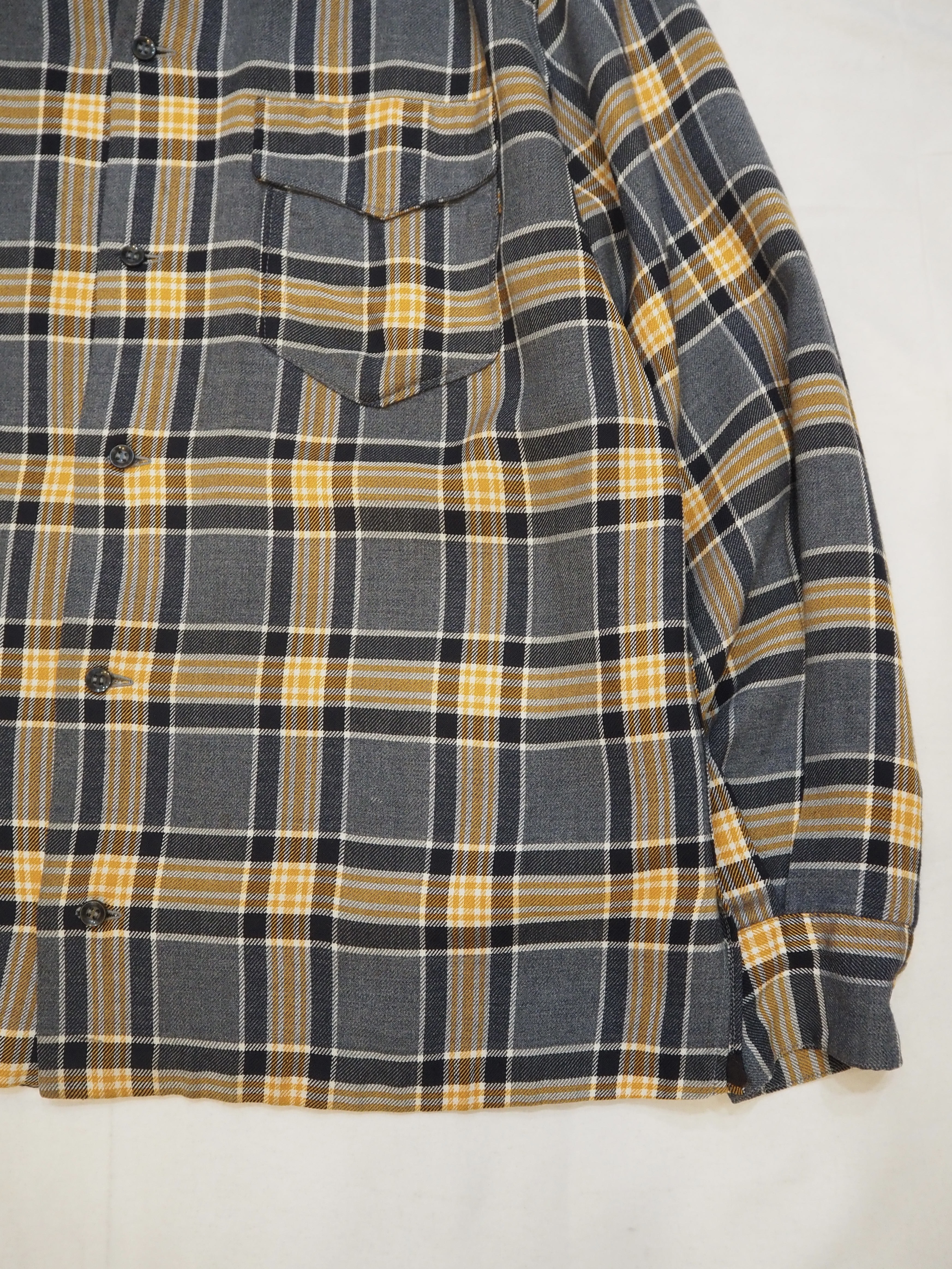 50’s Rayon Blend Button Up Shirt の画像 5