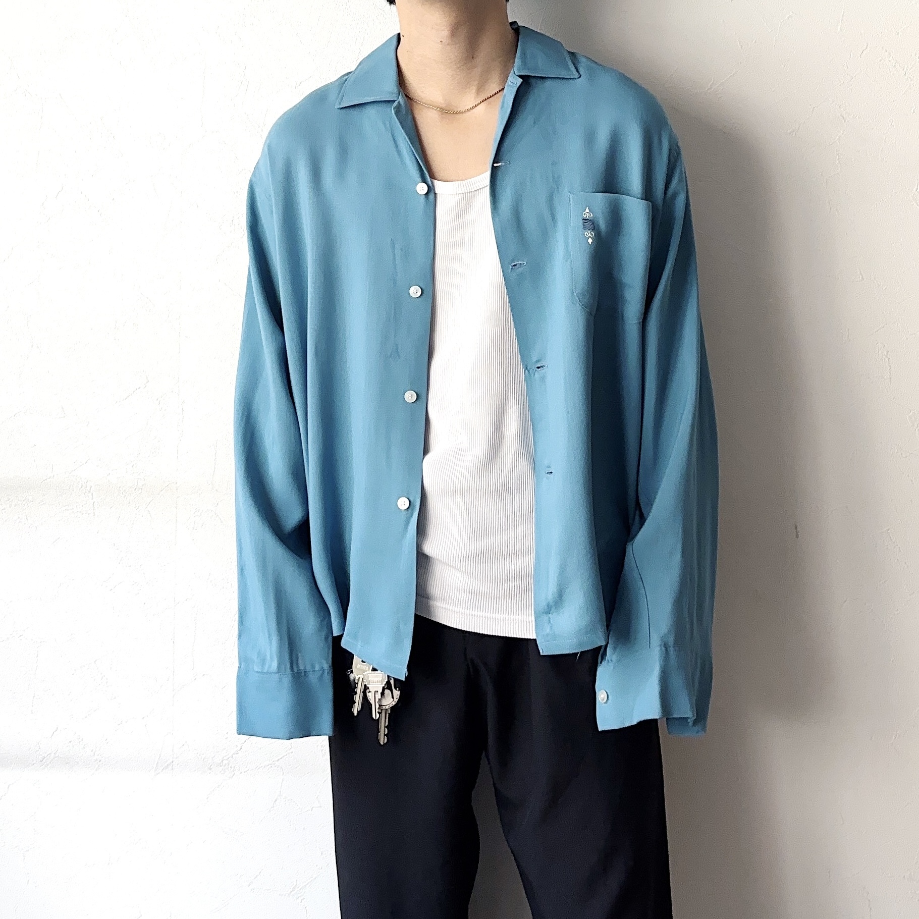 Vintage 60's【Custom Styled Sportswear】Rayon Shirt の画像 3