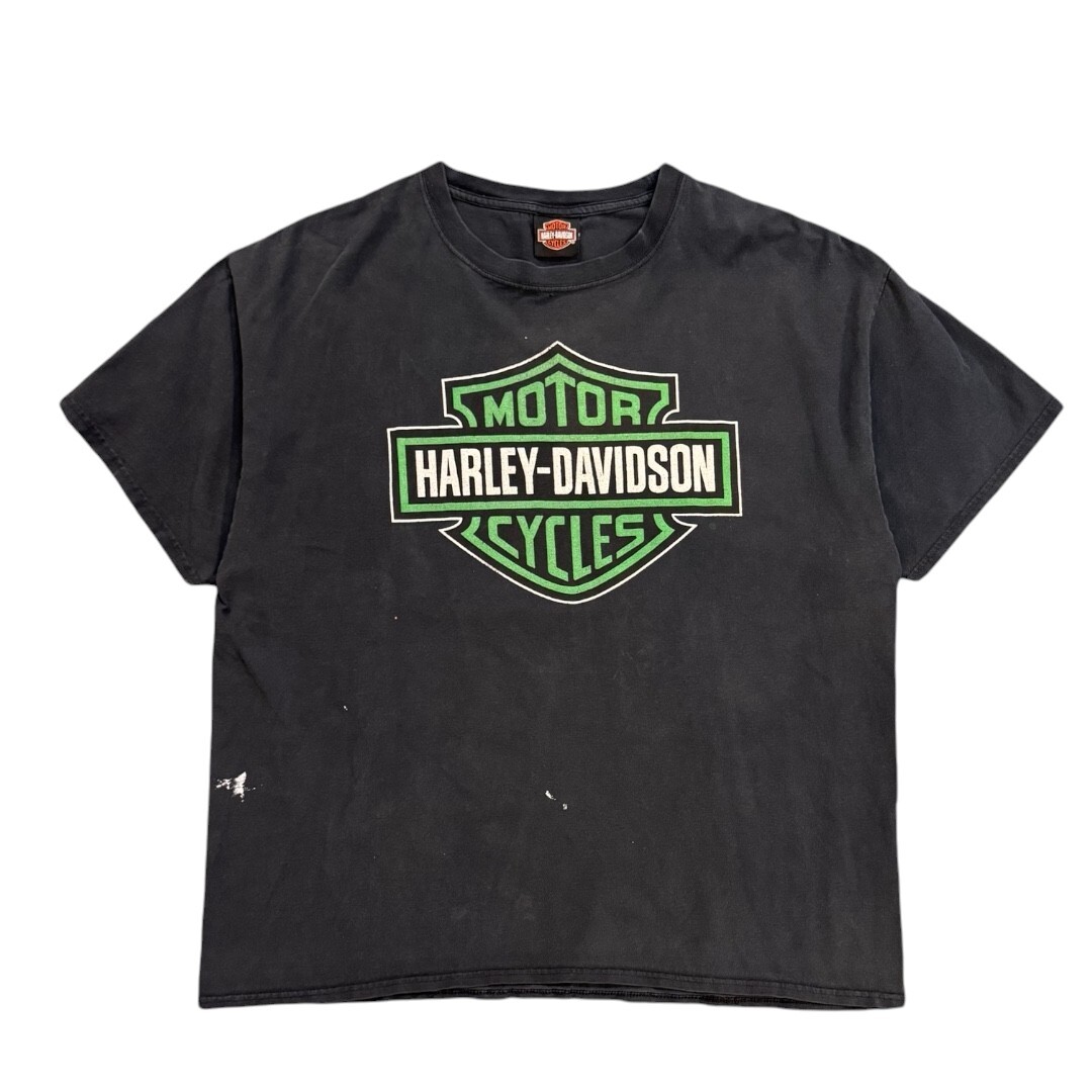 【Harley-Davidson】ハーレーダビッドソン 90’s ハーレーVintage Tシャツ SaVannah 黒 XL相当
