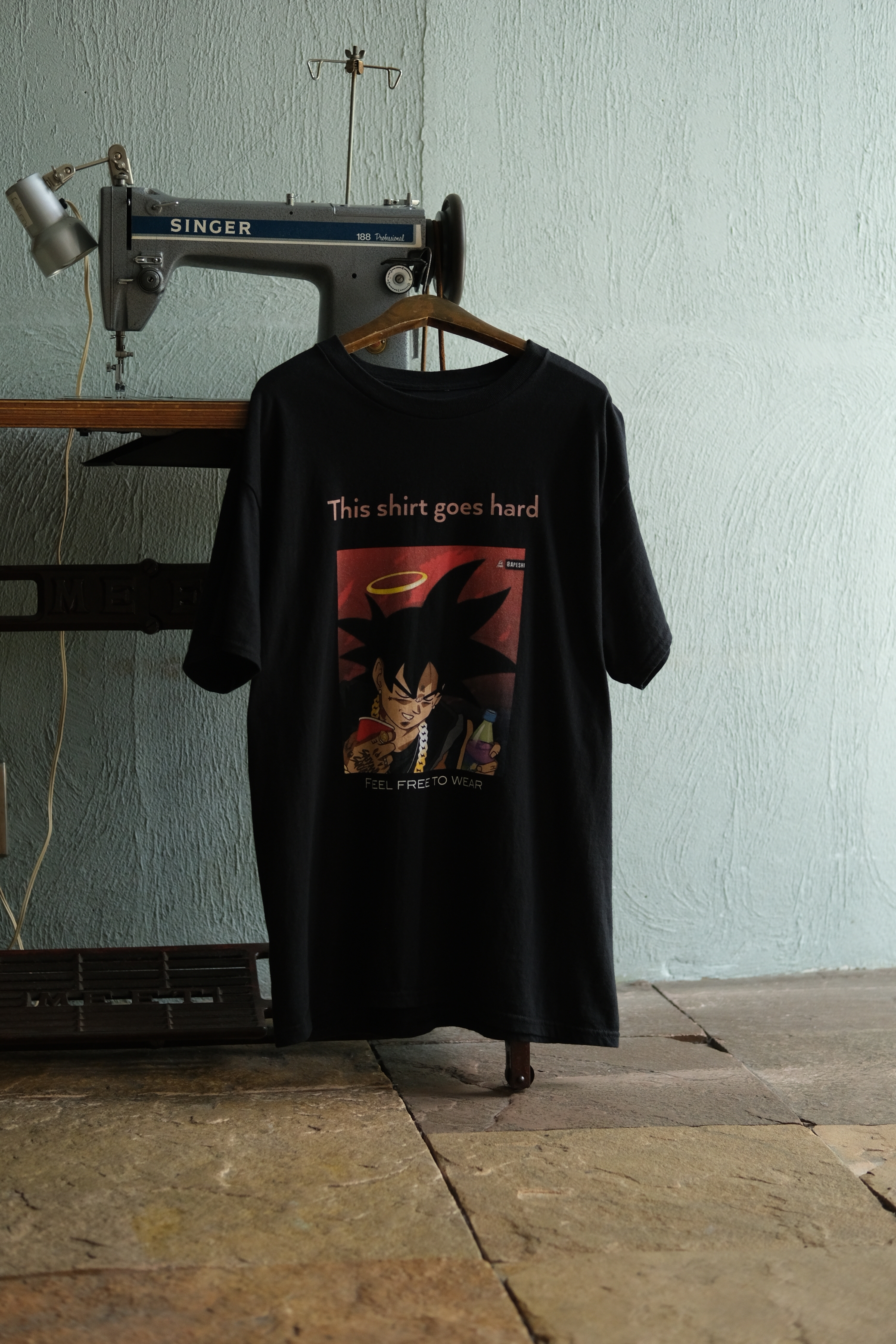 Utah/"Drip Goku" print tee shirt