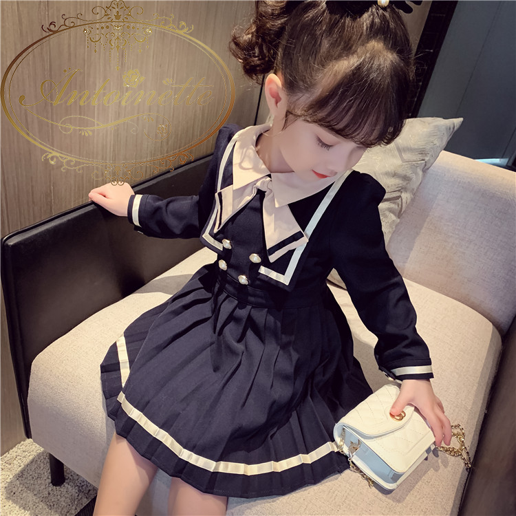 女の子 セーラー服 制服 赤ちゃん 紺 ワンピース 子供 School Formal One Piece Kids Baby Girl Antoinette 女の子 セーラー服 制服 赤ちゃん 紺 ワンピース 子供 School Formal One Piece Kids Baby Girl Antoinette