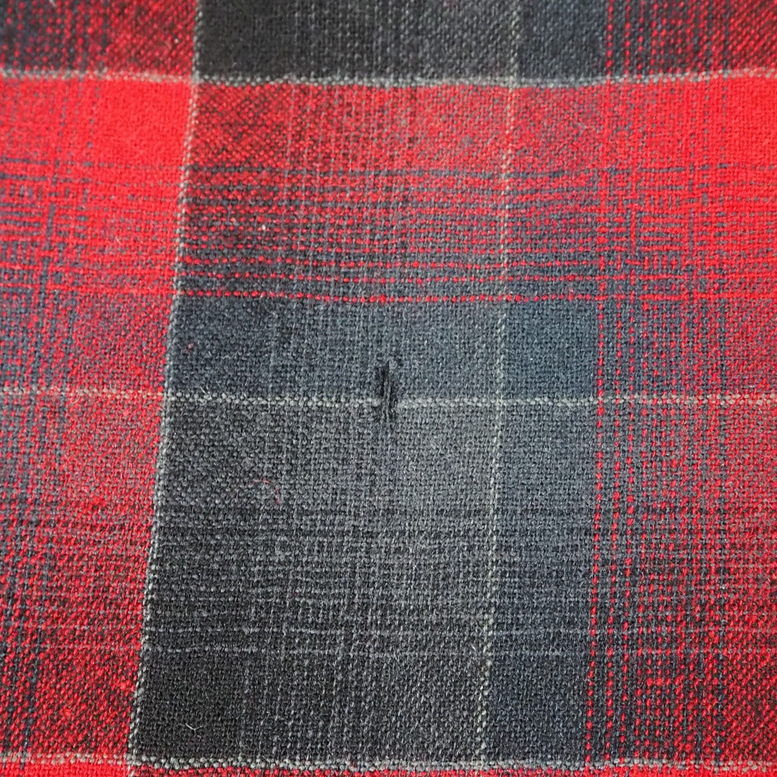 【9/23 20:00入荷】50's Pendleton ウールシャツ Lサイズ ブラック×レッド の画像 8