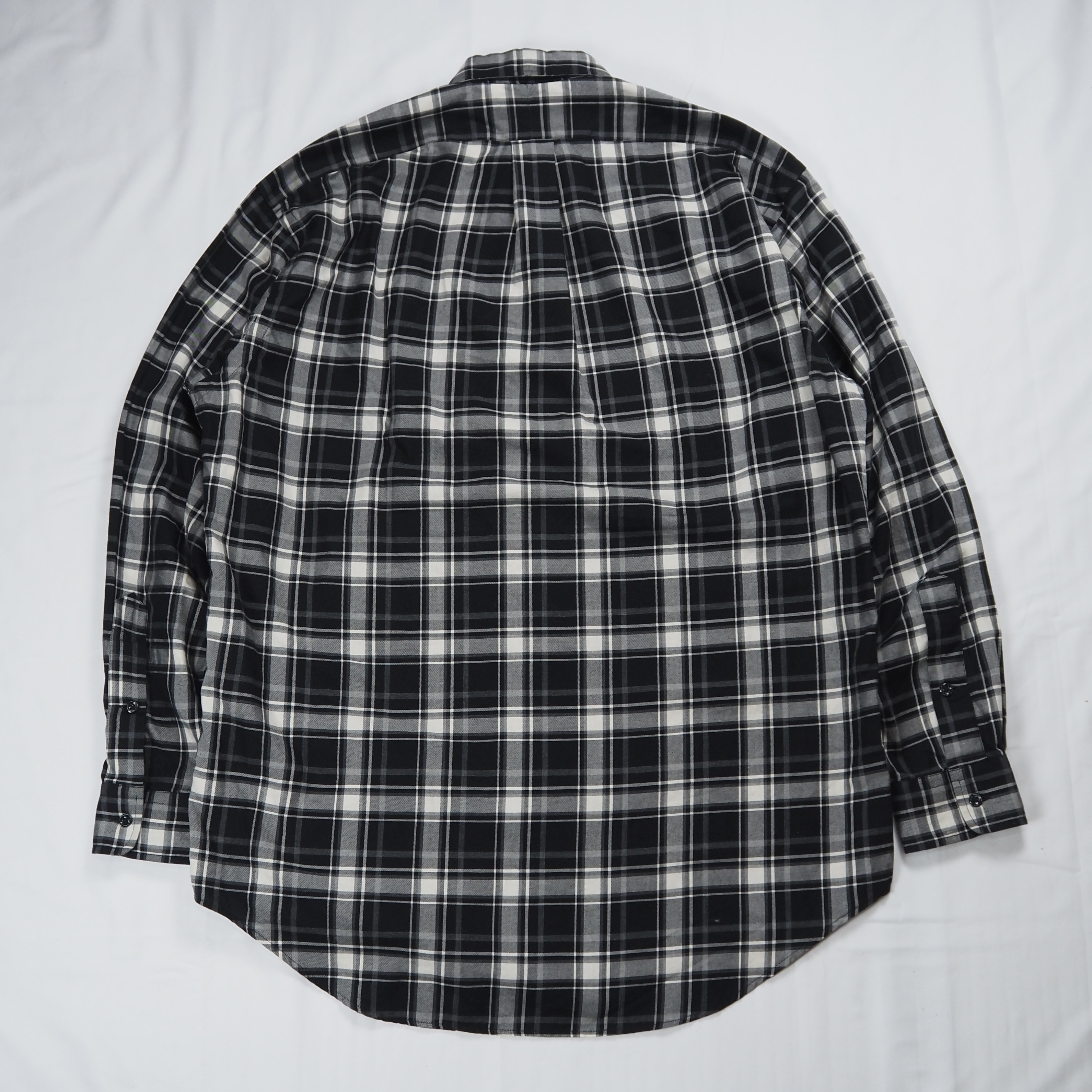 90’s Ralph Lauren Blake 長袖シャツ Sサイズ ブラック×ホワイト の画像 15