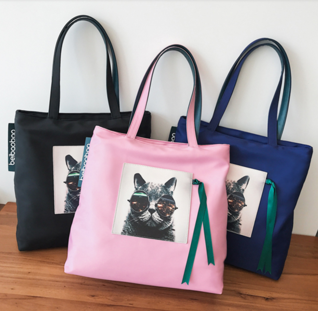 トートバック 猫 大きいサイズ かわいい アニマル 人気 普段使い 韓国 394 Sweetly