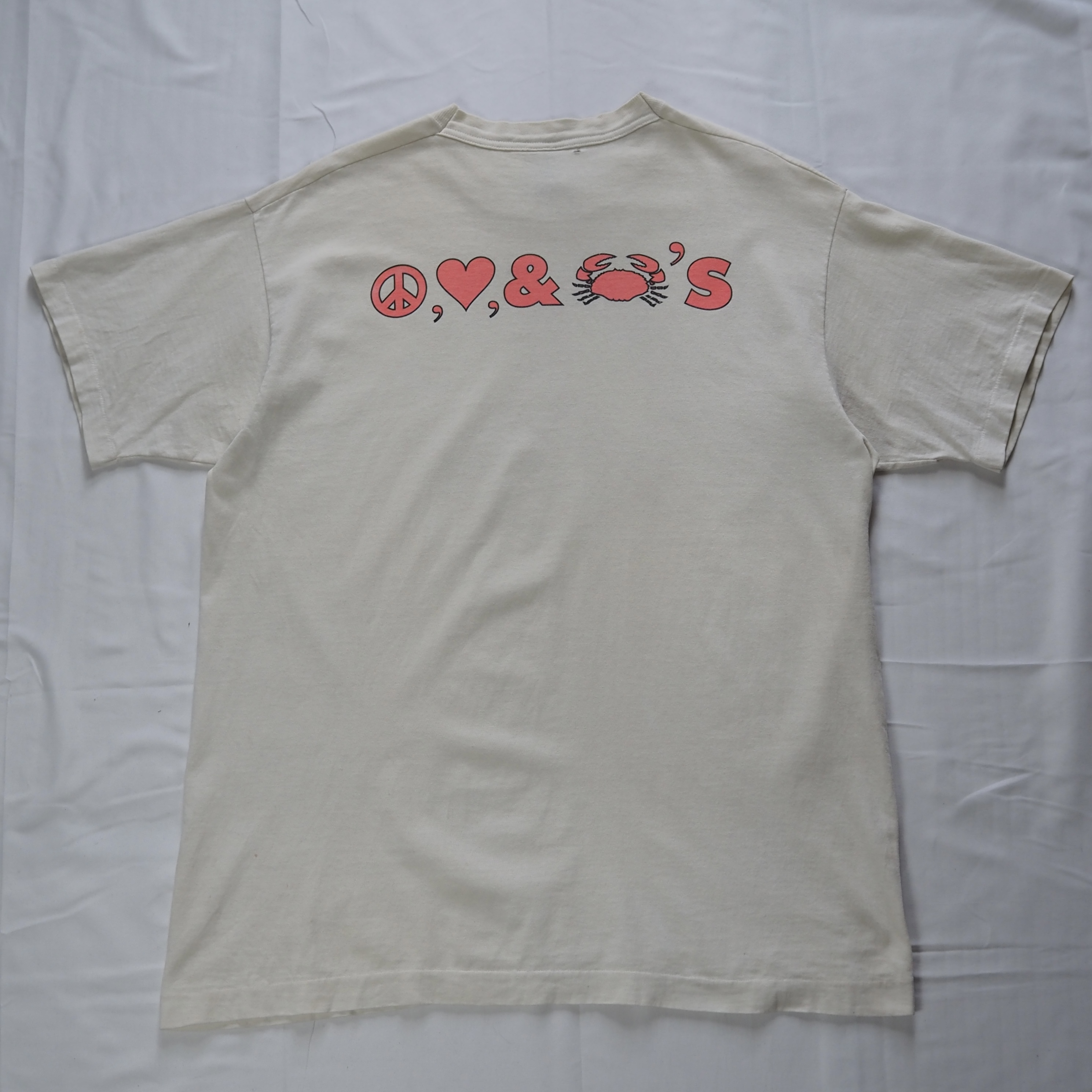 90’s Fruits of the loom ピースマークTシャツ XL の画像 12