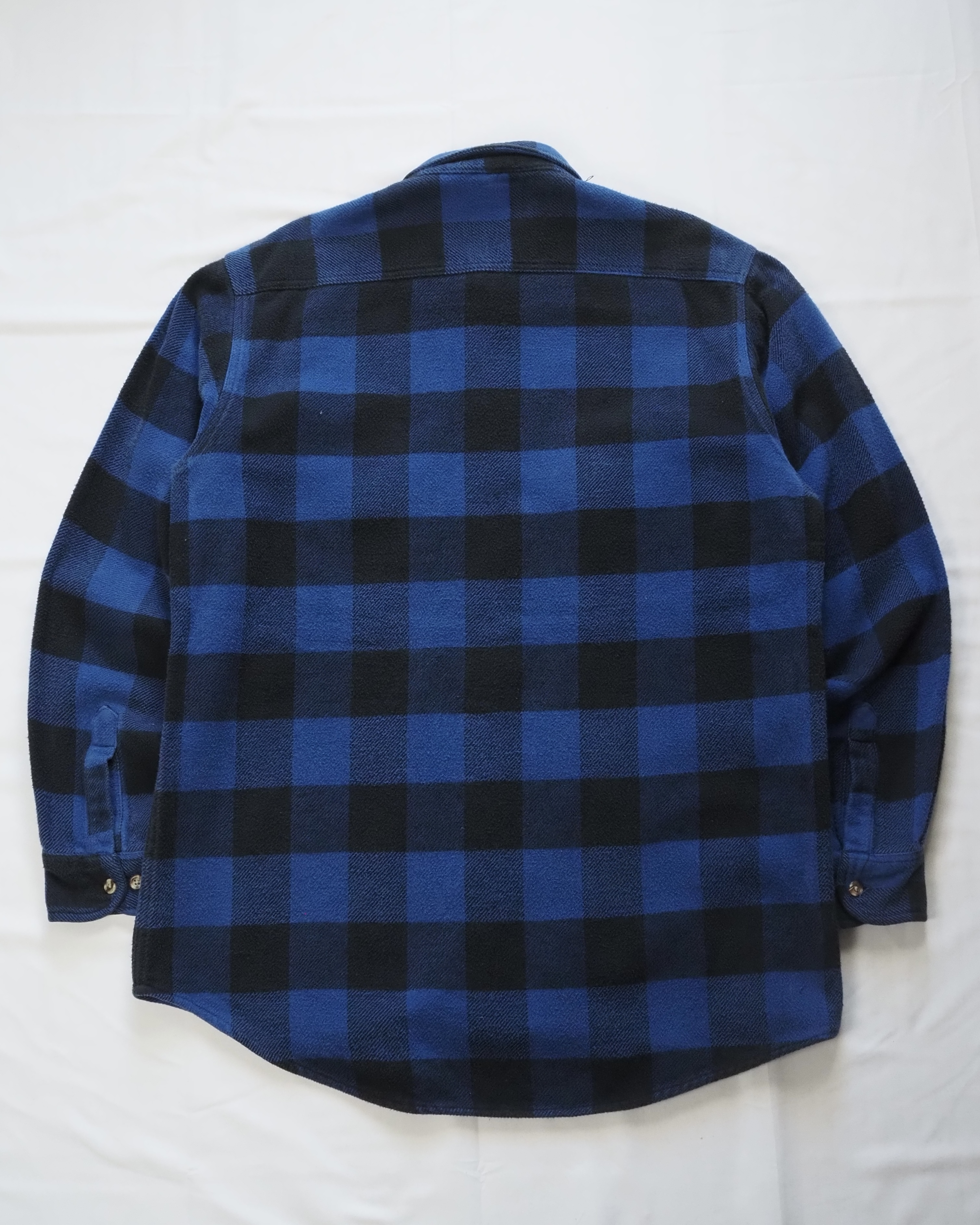 【VCM入荷】90’s Fivebrother ヘヴィネル ブルー×ブラック ブロックチェック の画像 11