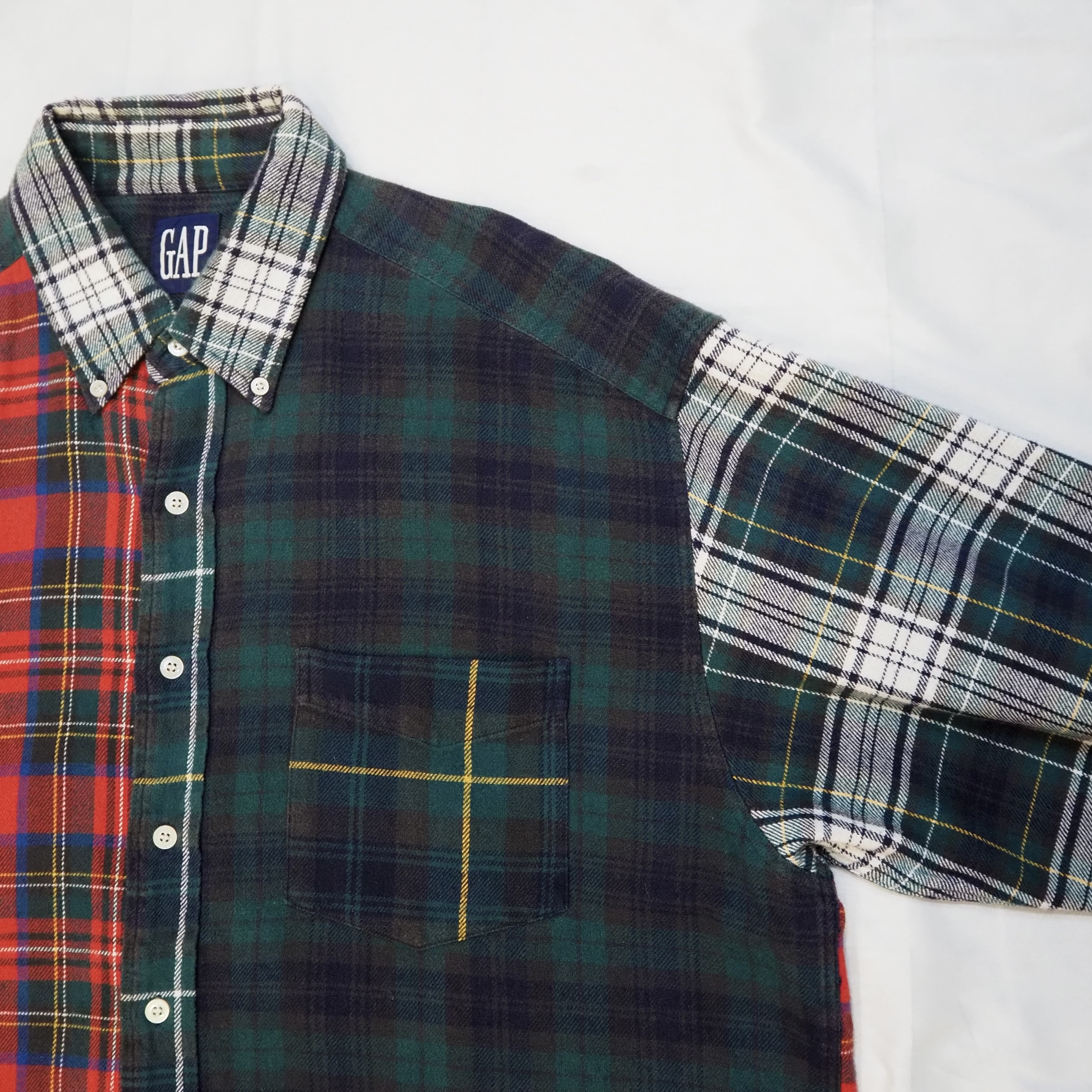 90’s OLD GAP Cotton Flannel Shirt の画像 3